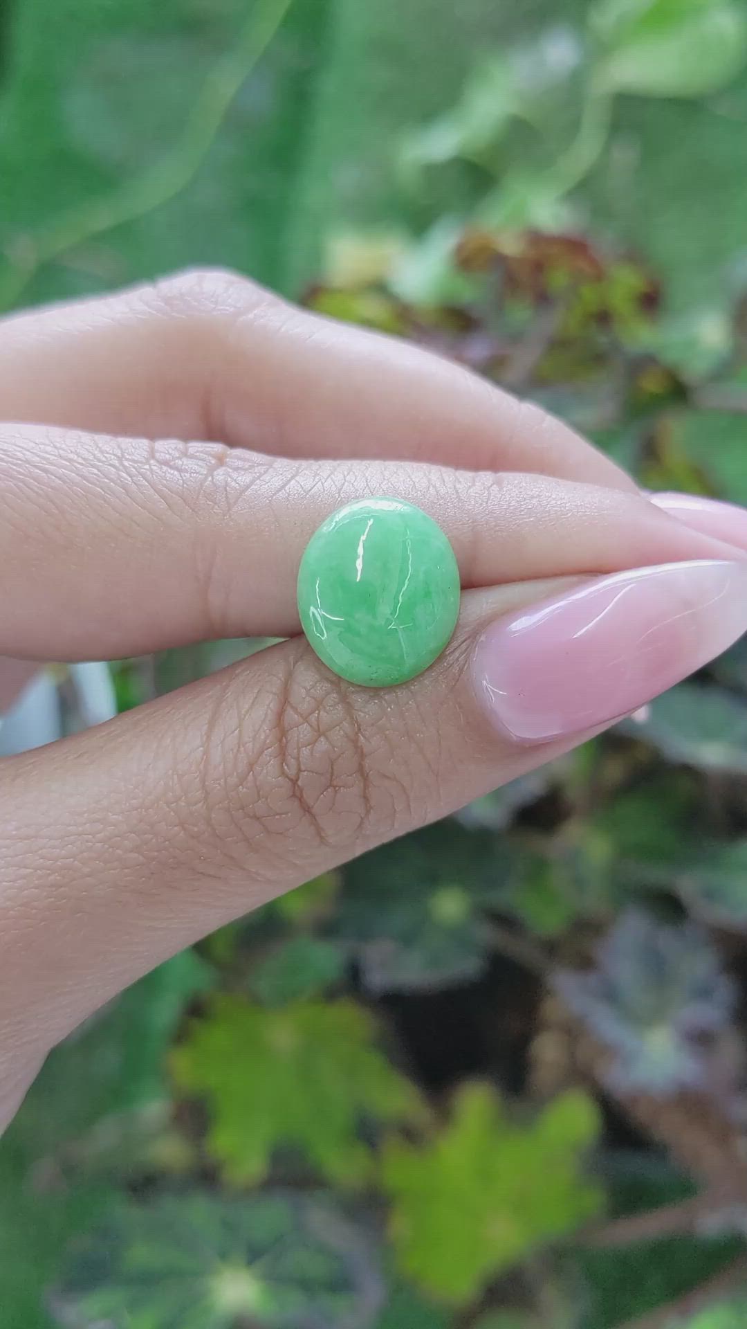 6.20 Ct. Cabochon White Opal from Burma (Myanmar) Size Video