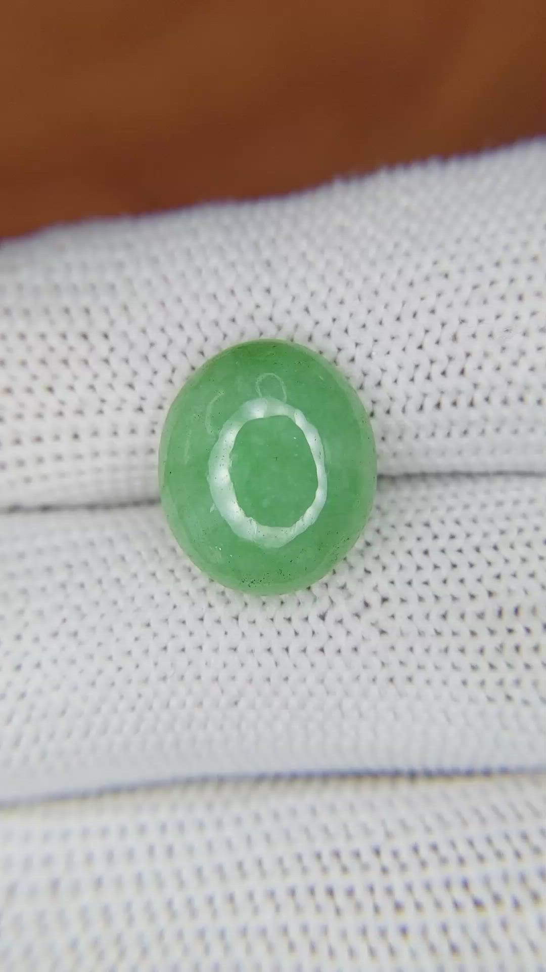 6.20 Ct. Cabochon White Opal from Burma (Myanmar) Size Video