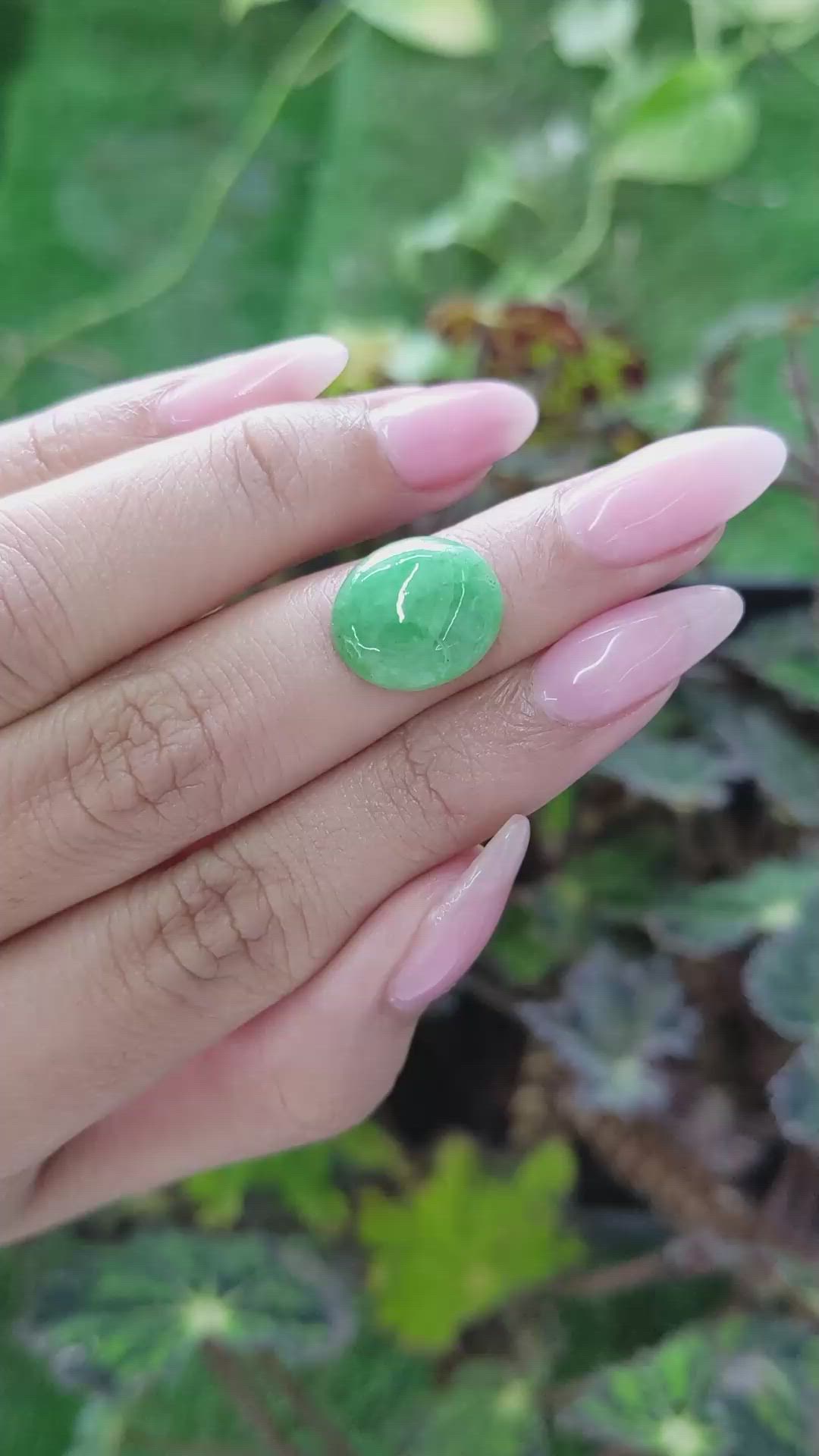 6.20 Ct. Cabochon White Opal from Burma (Myanmar) Size Video