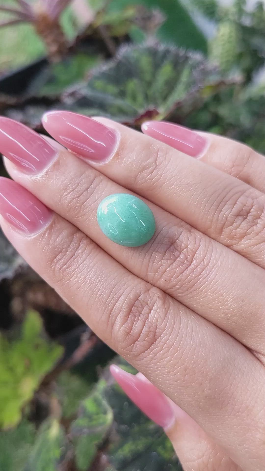 6.01 Ct. Cabochon White Opal from Burma (Myanmar) Size Video