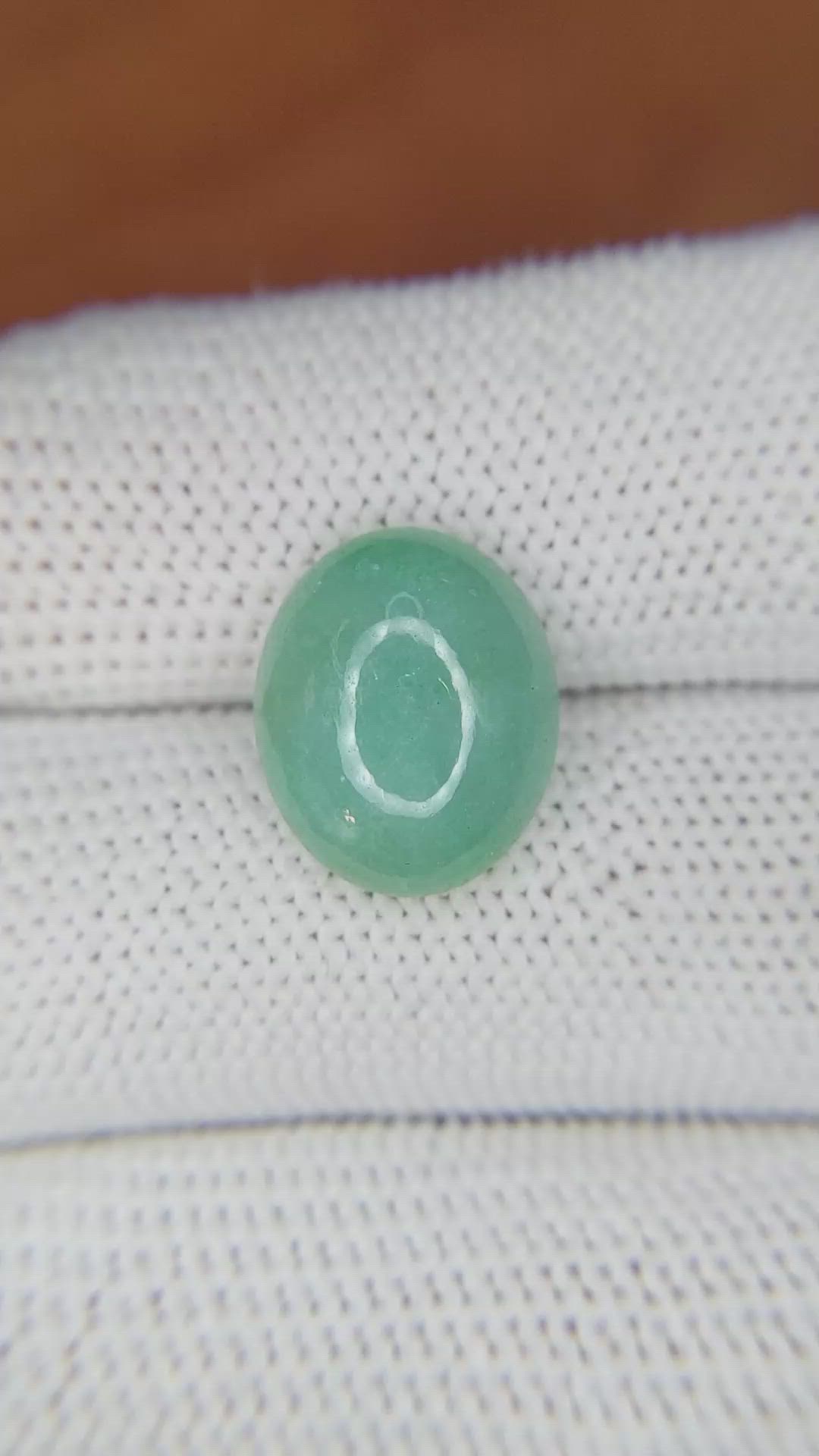 6.01 Ct. Cabochon White Opal from Burma (Myanmar) Size Video