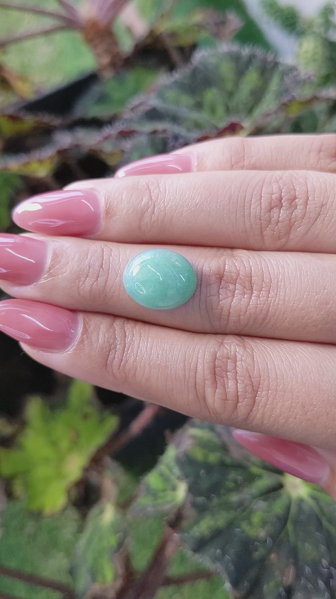 6.01 Ct. Cabochon White Opal from Burma (Myanmar) Size Video