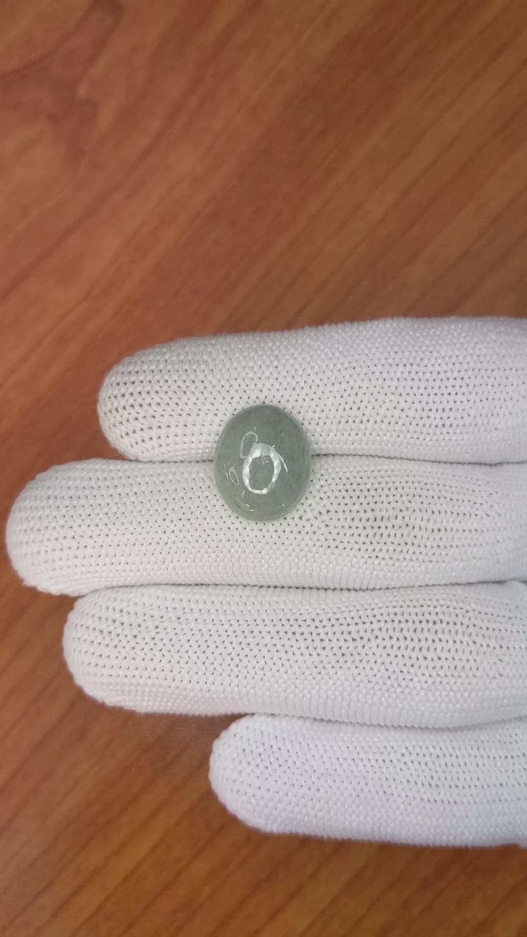 7.21 Ct. Cabochon Jade from Burma (Myanmar) Size Video