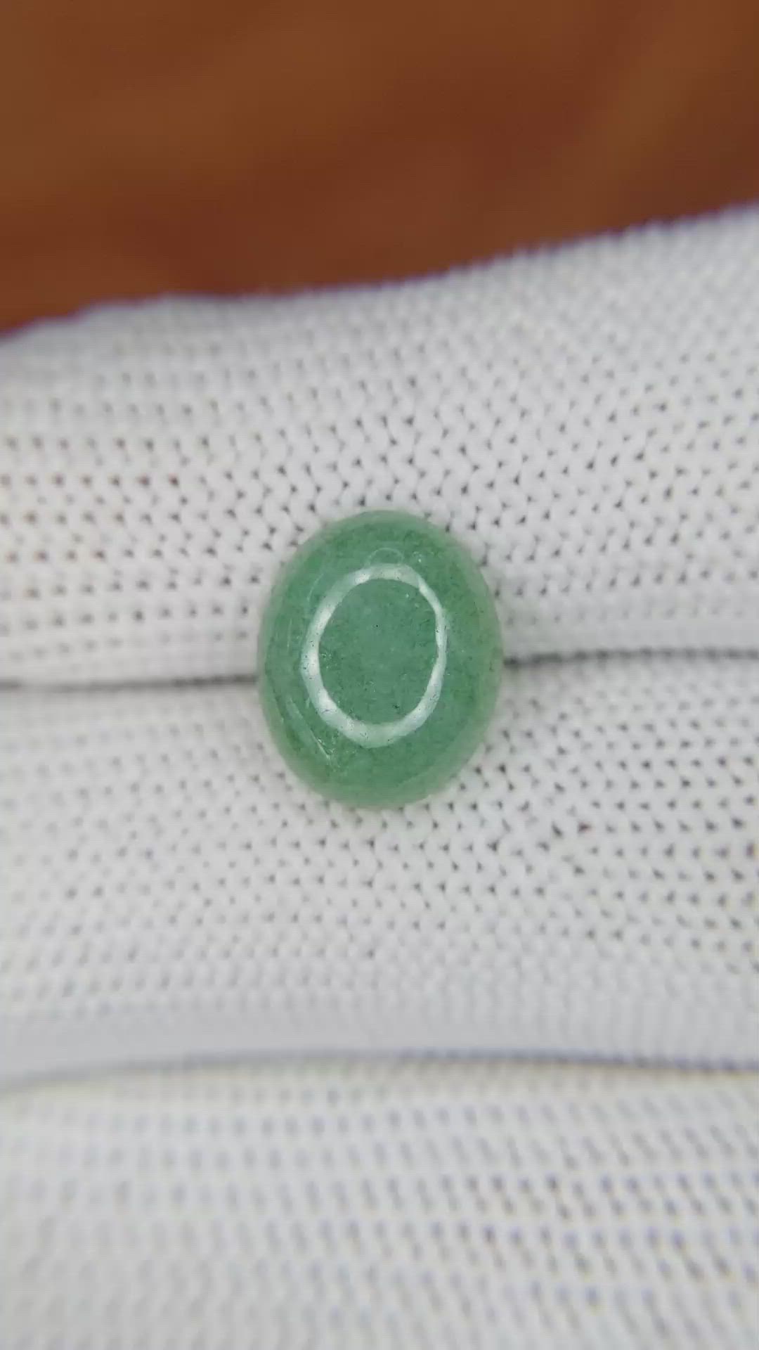 3.92 Ct. Cabochon White Opal from Burma (Myanmar) Size Video