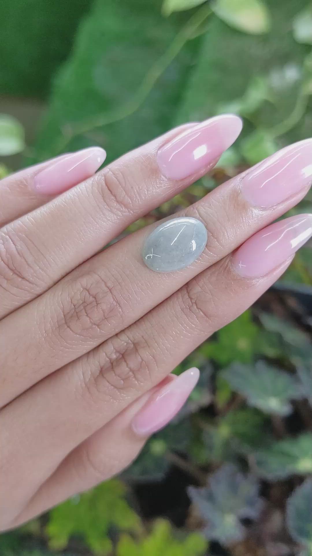 4.82 Ct. Cabochon Jade from Burma (Myanmar) Size Video