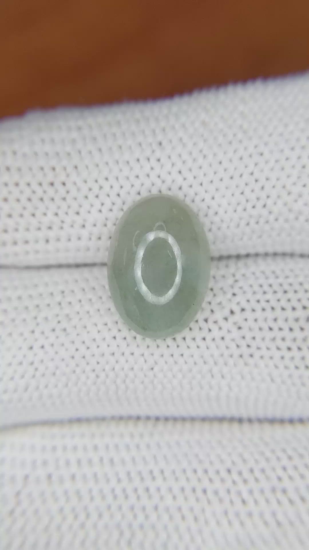 5.90 Ct. Cabochon White Opal from Burma (Myanmar) Size Video