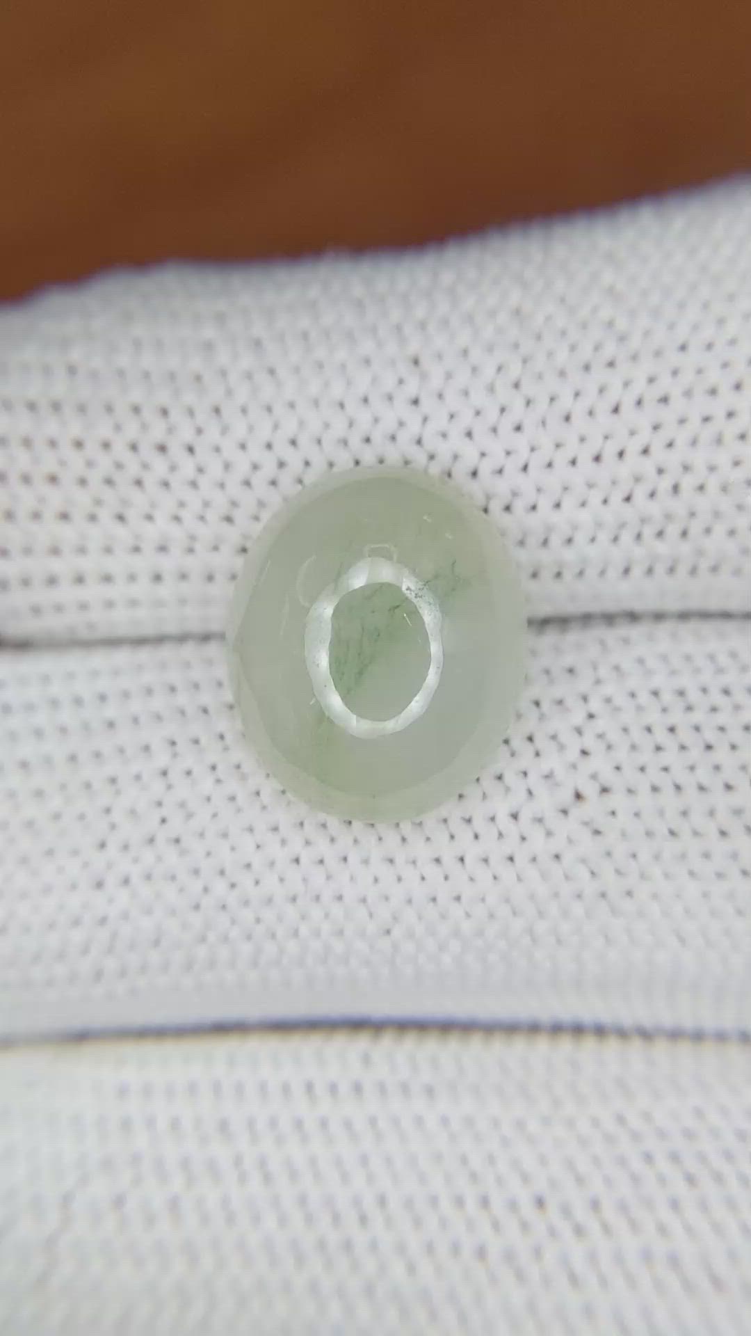 8.11 Ct. Cabochon White Opal from Burma (Myanmar) Size Video