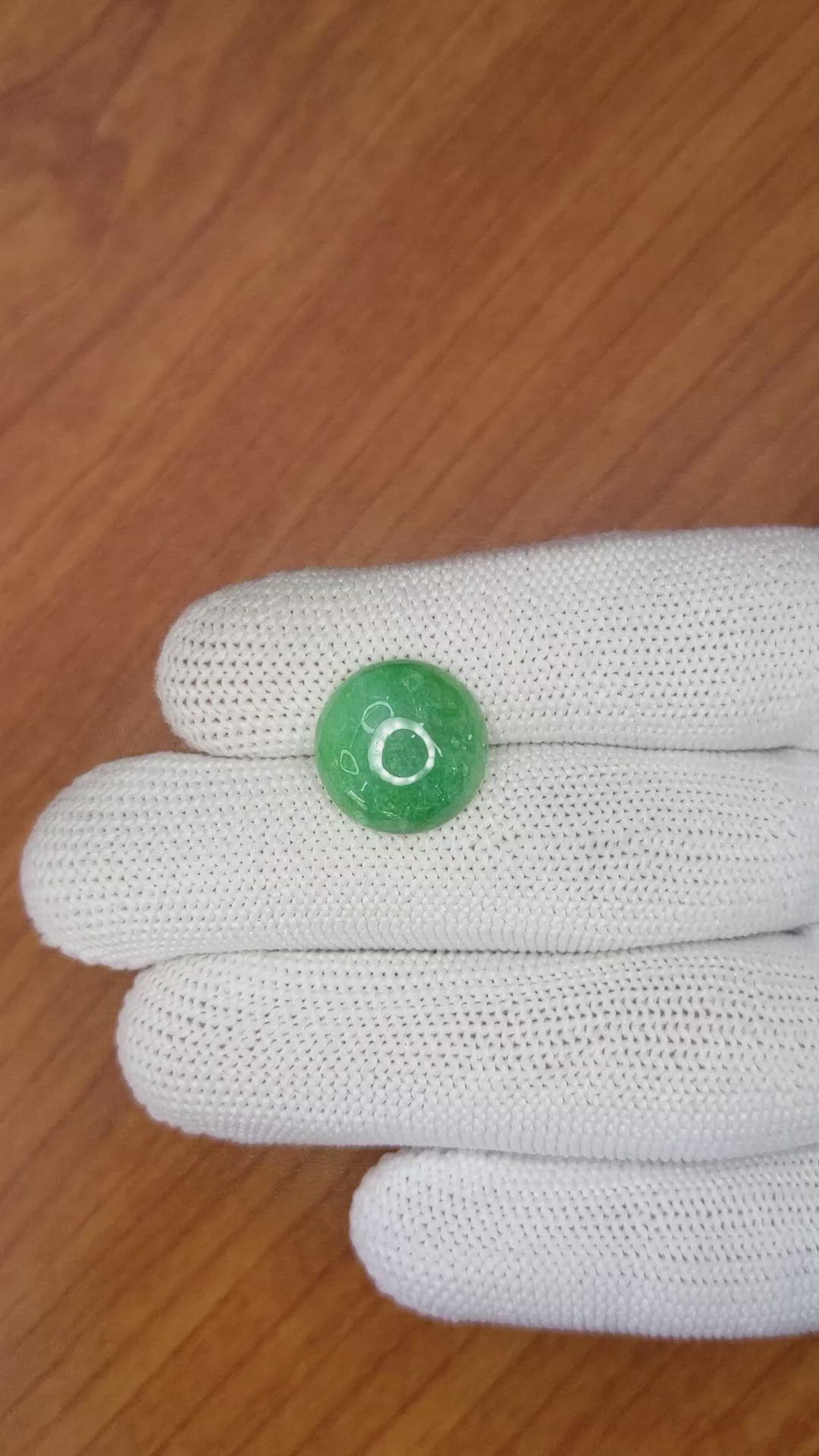 7.48 Ct. Cabochon White Opal from Burma (Myanmar) Size Video