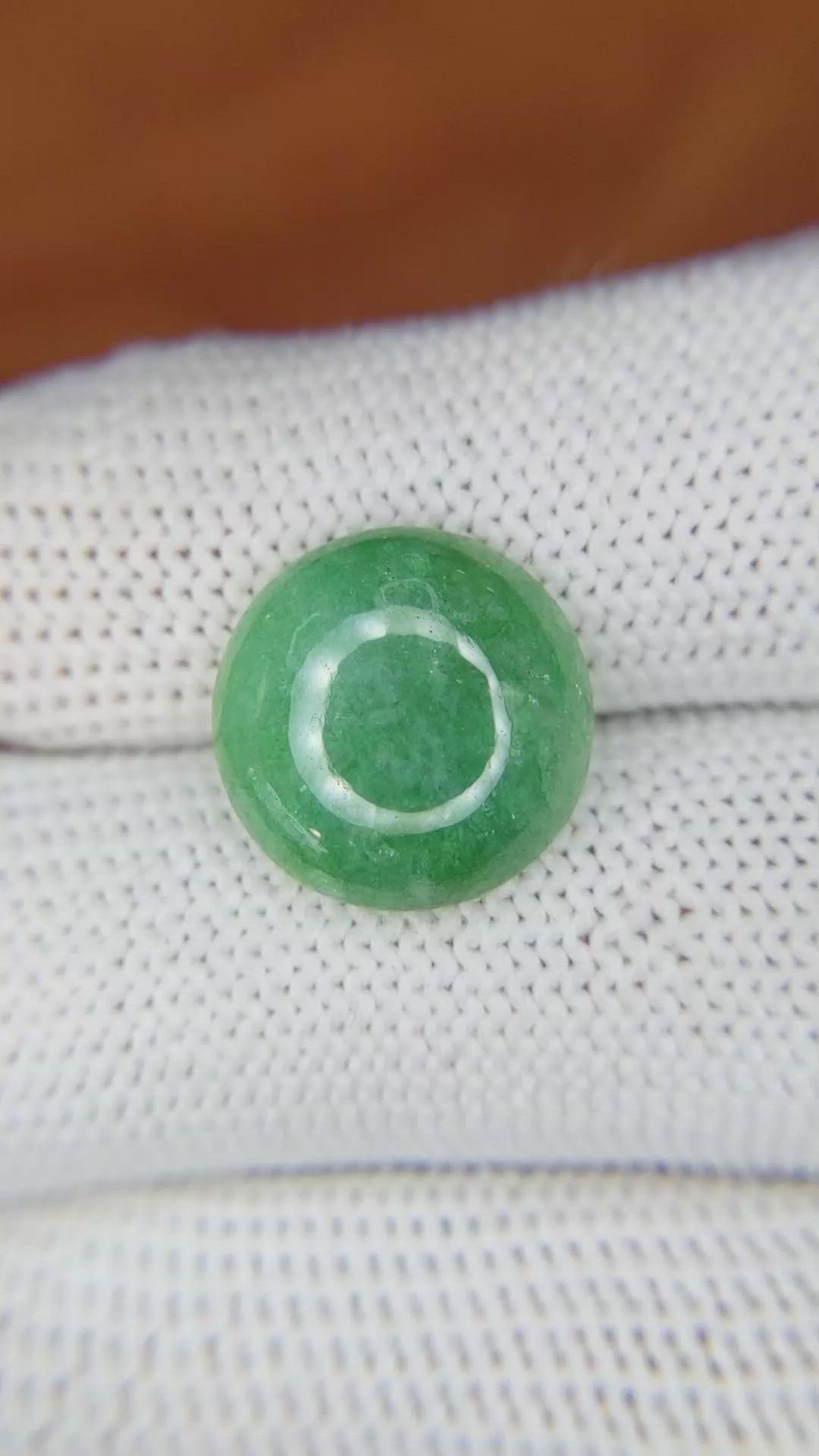 7.48 Ct. Cabochon White Opal from Burma (Myanmar) Size Video