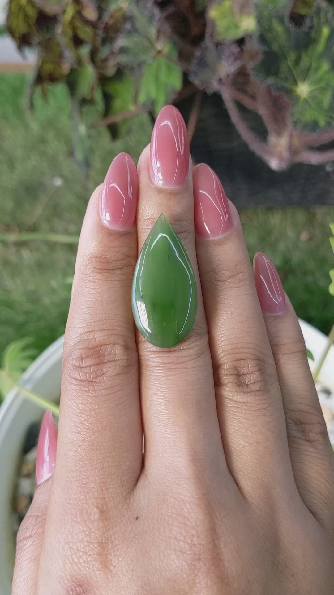 16.58 Ct. Cabochon White Opal from Burma (Myanmar) Size Video