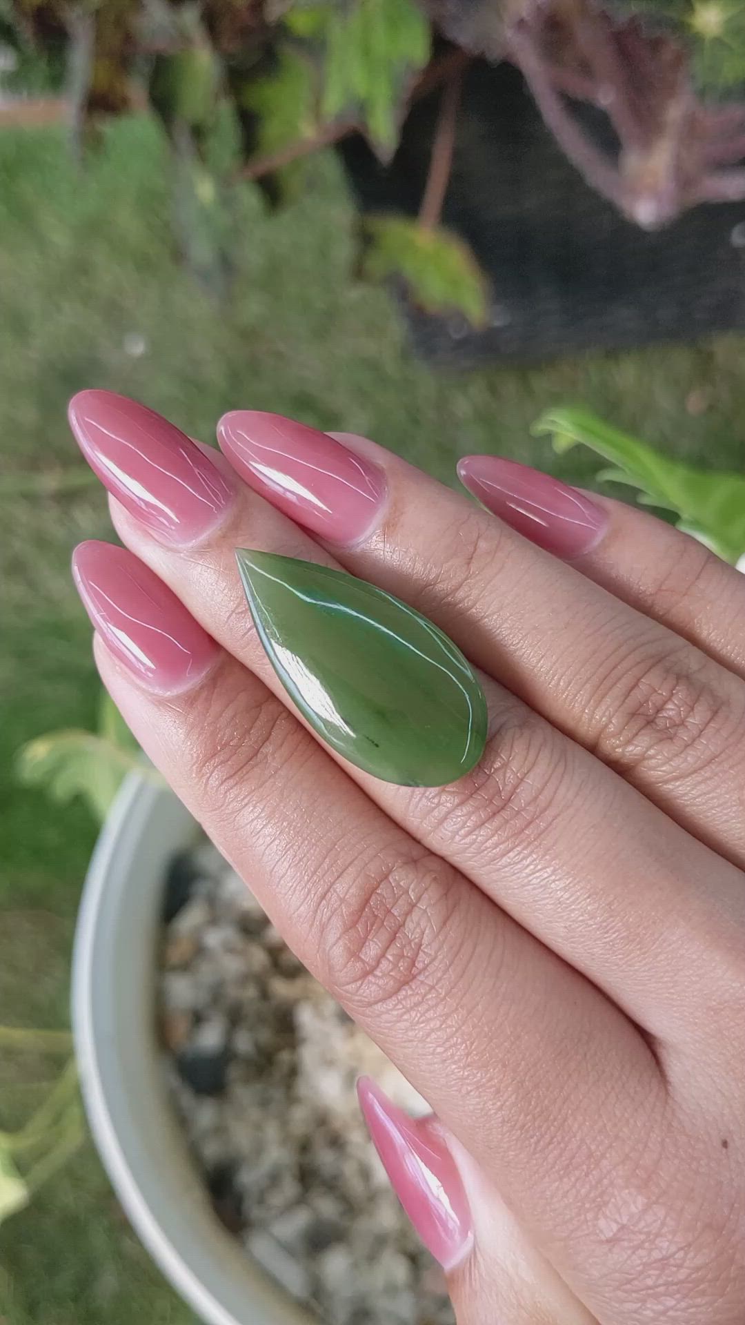 16.58 Ct. Cabochon White Opal from Burma (Myanmar) Size Video