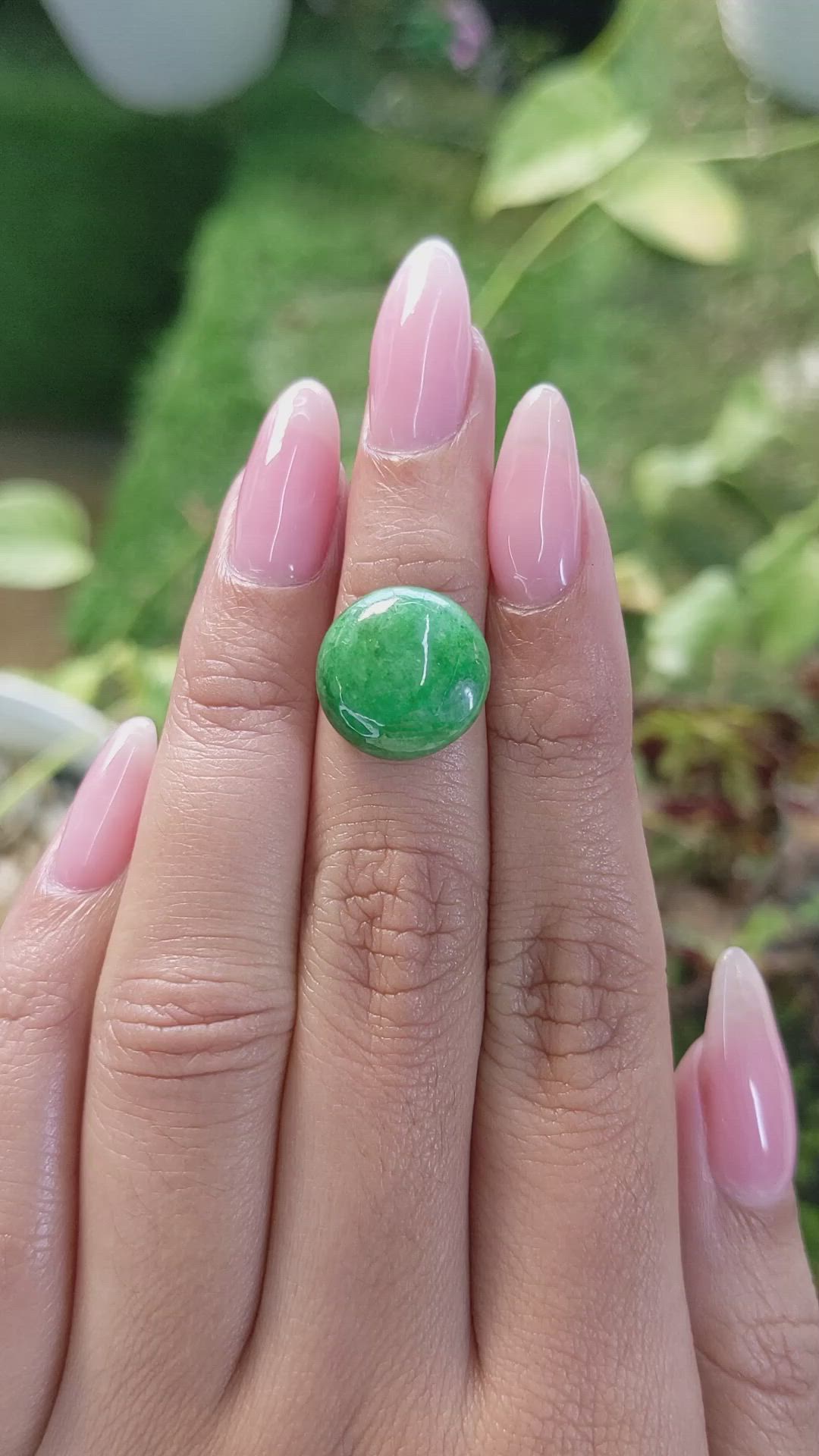 6.47 Ct. Cabochon White Opal from Burma (Myanmar) Size Video