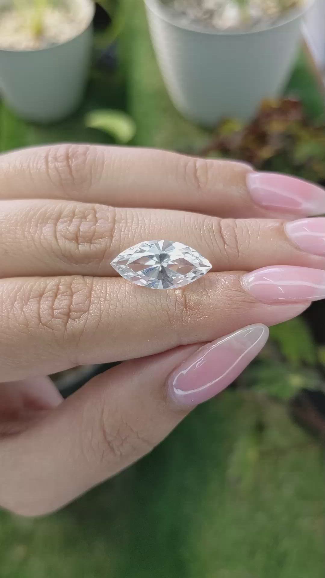 6.23 Ct. Zircon from Ceylon (Sri Lanka) Size Video