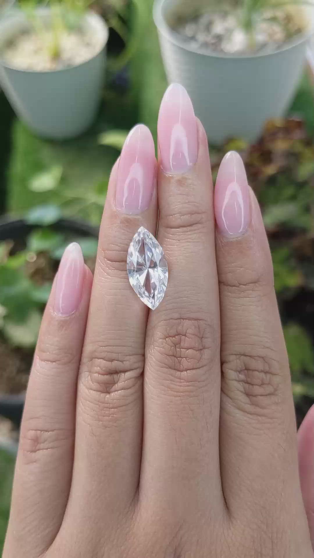 6.23 Ct. Zircon from Ceylon (Sri Lanka) Size Video