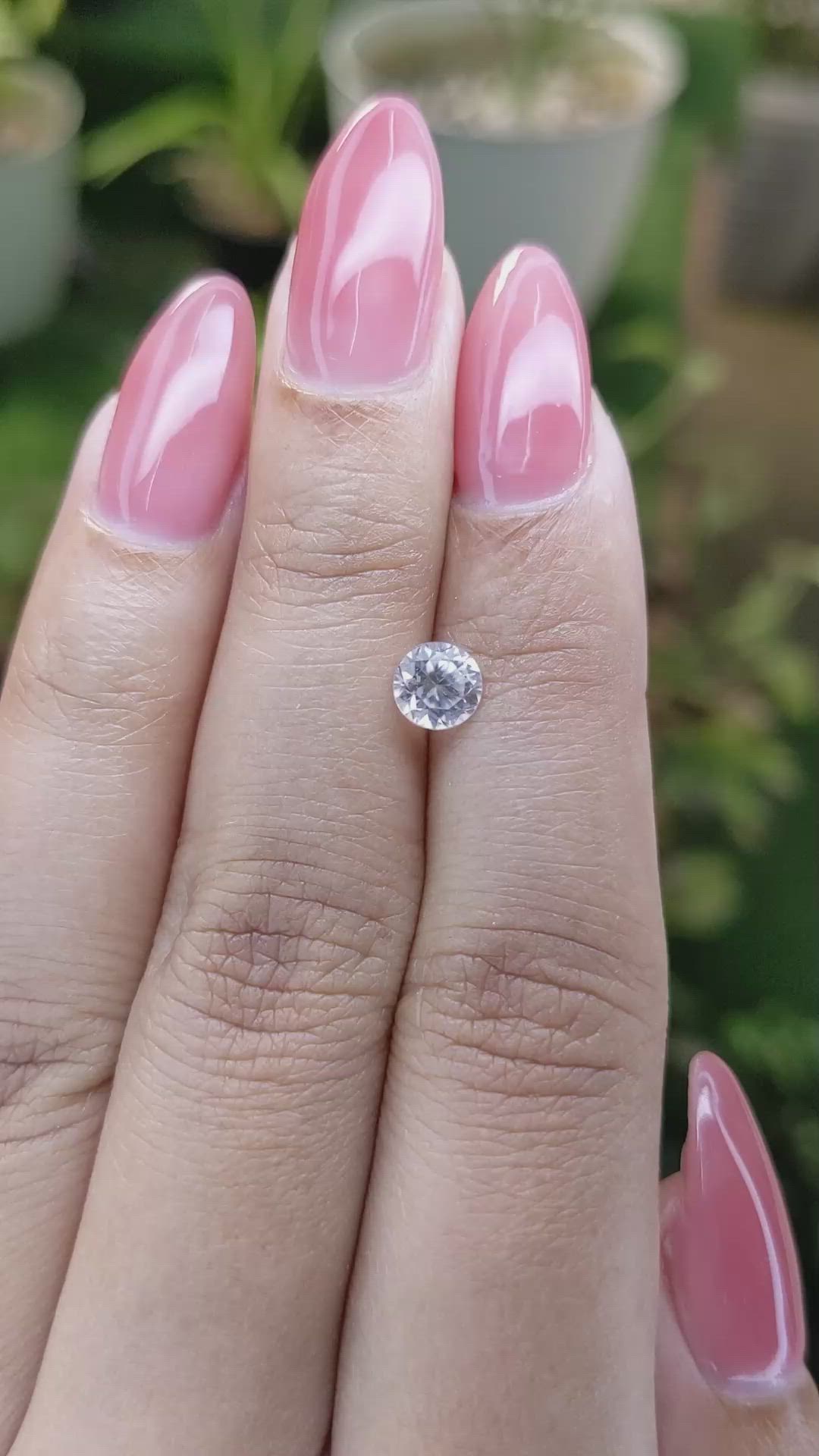 1.01 Ct. Zircon from Ceylon (Sri Lanka) Size Video