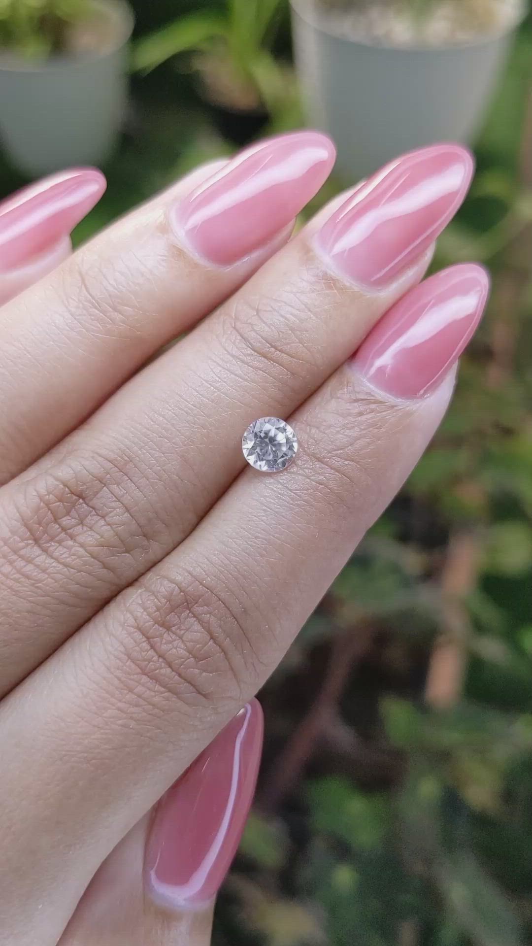 1.01 Ct. Zircon from Ceylon (Sri Lanka) Size Video