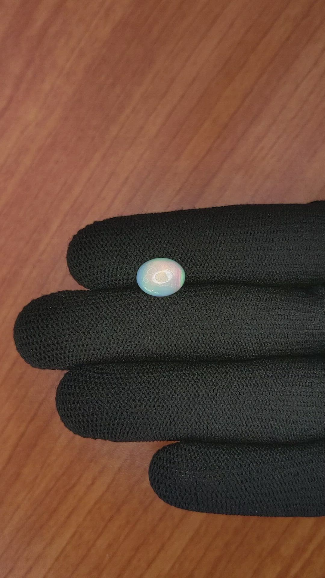 1.48 Ct. Cabochon White Opal from Australia Size Video