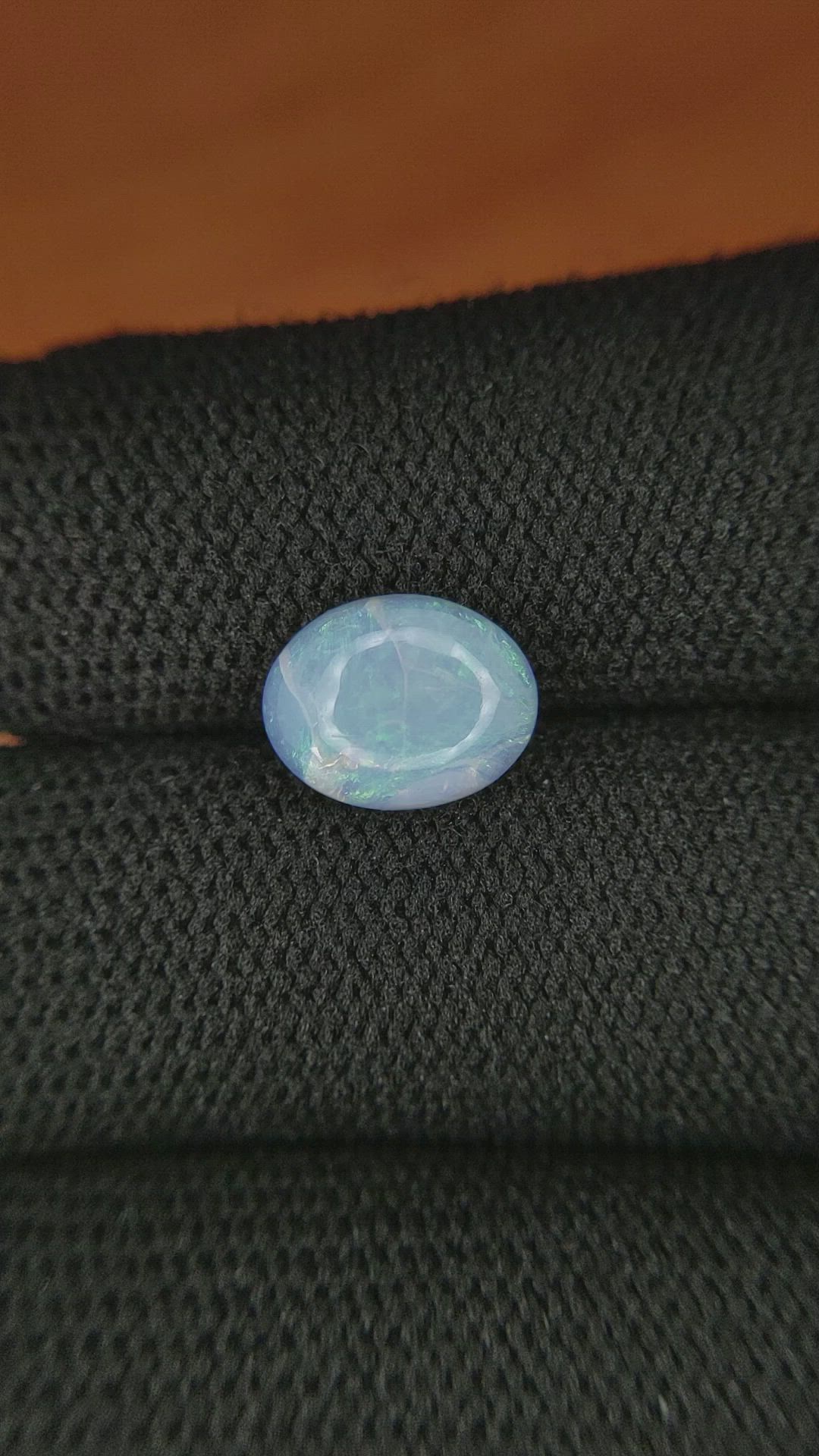 1.52 Ct. Cabochon White Opal from Australia Size Video