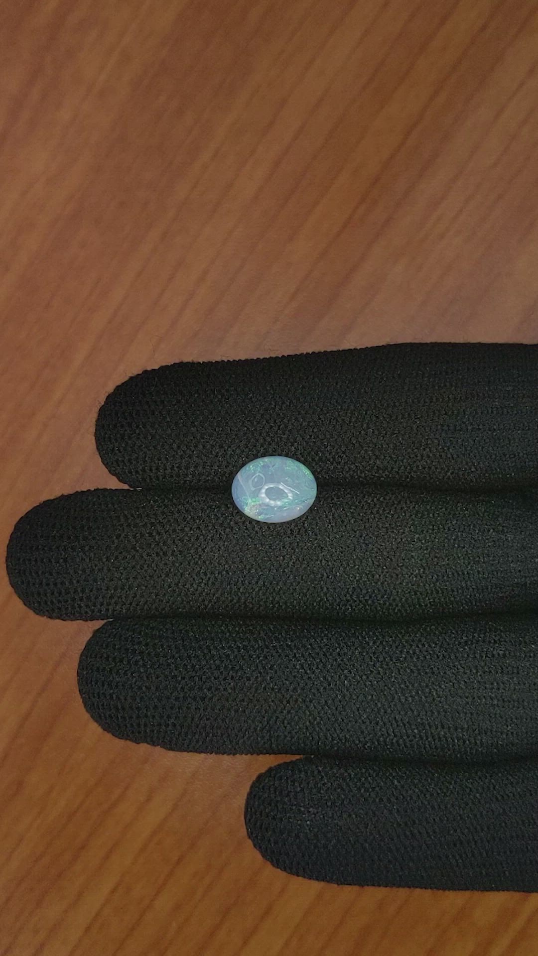 1.52 Ct. Cabochon White Opal from Australia Size Video