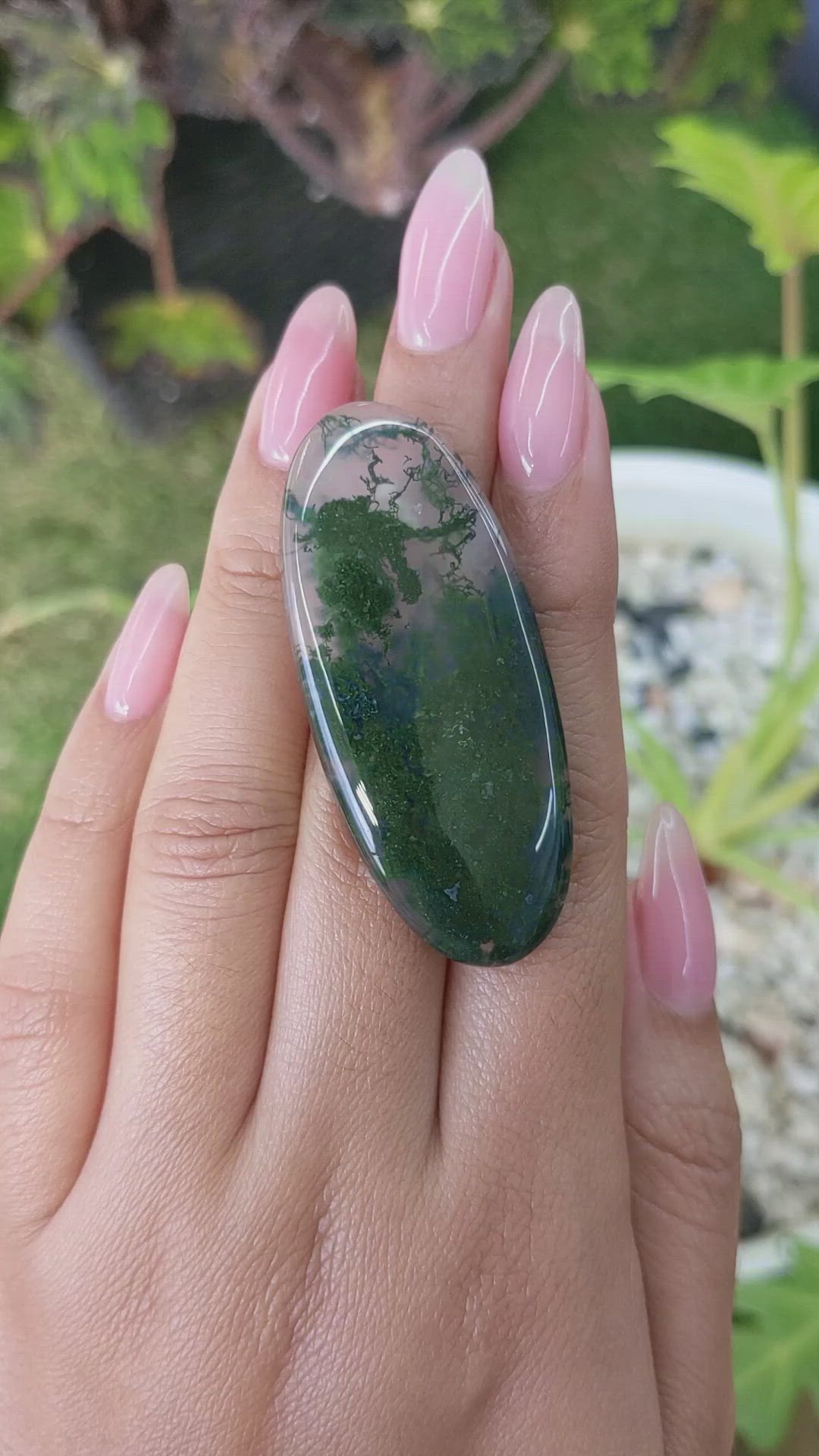 58.92 Ct. Cabochon White Opal from Madagascar Size Video