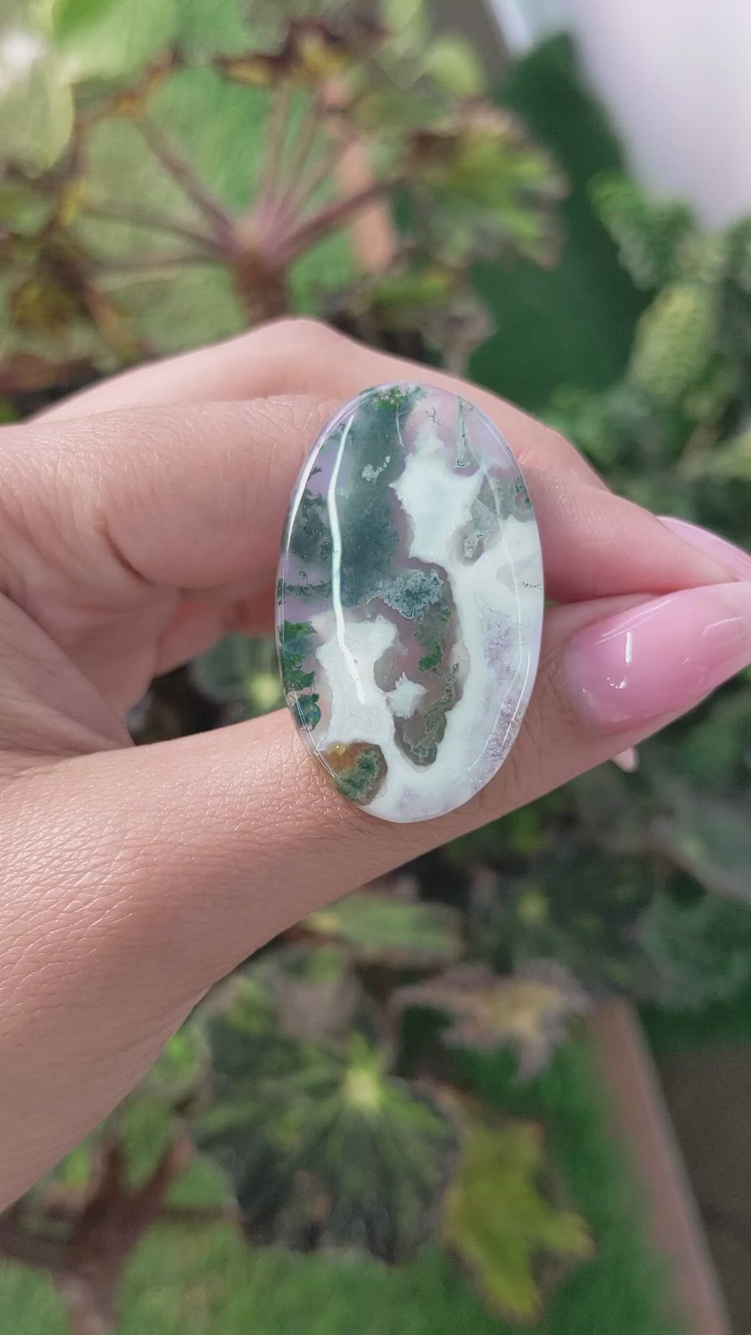 43.18 Ct. Cabochon White Opal from Madagascar Size Video