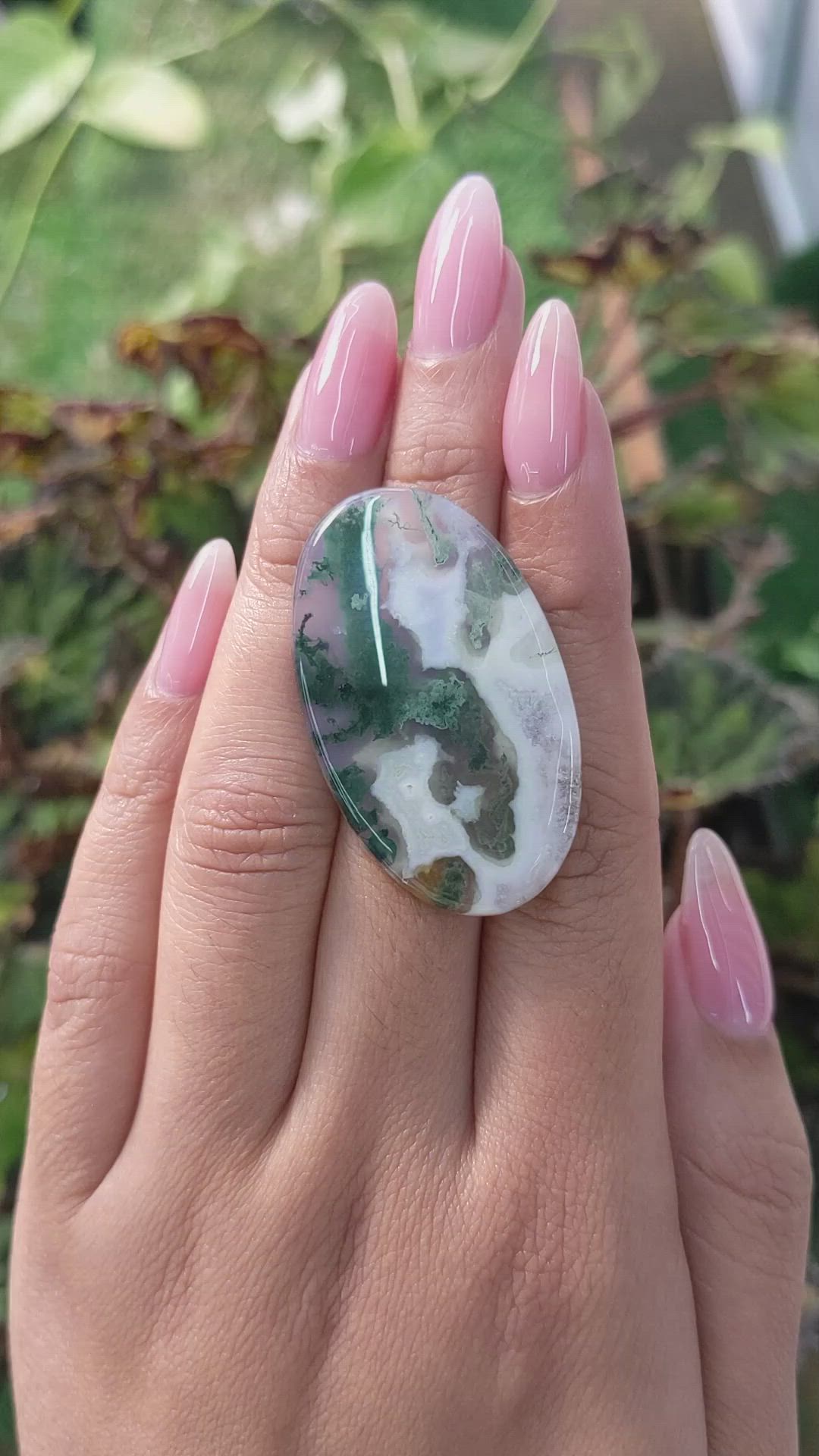 43.18 Ct. Cabochon White Opal from Madagascar Size Video