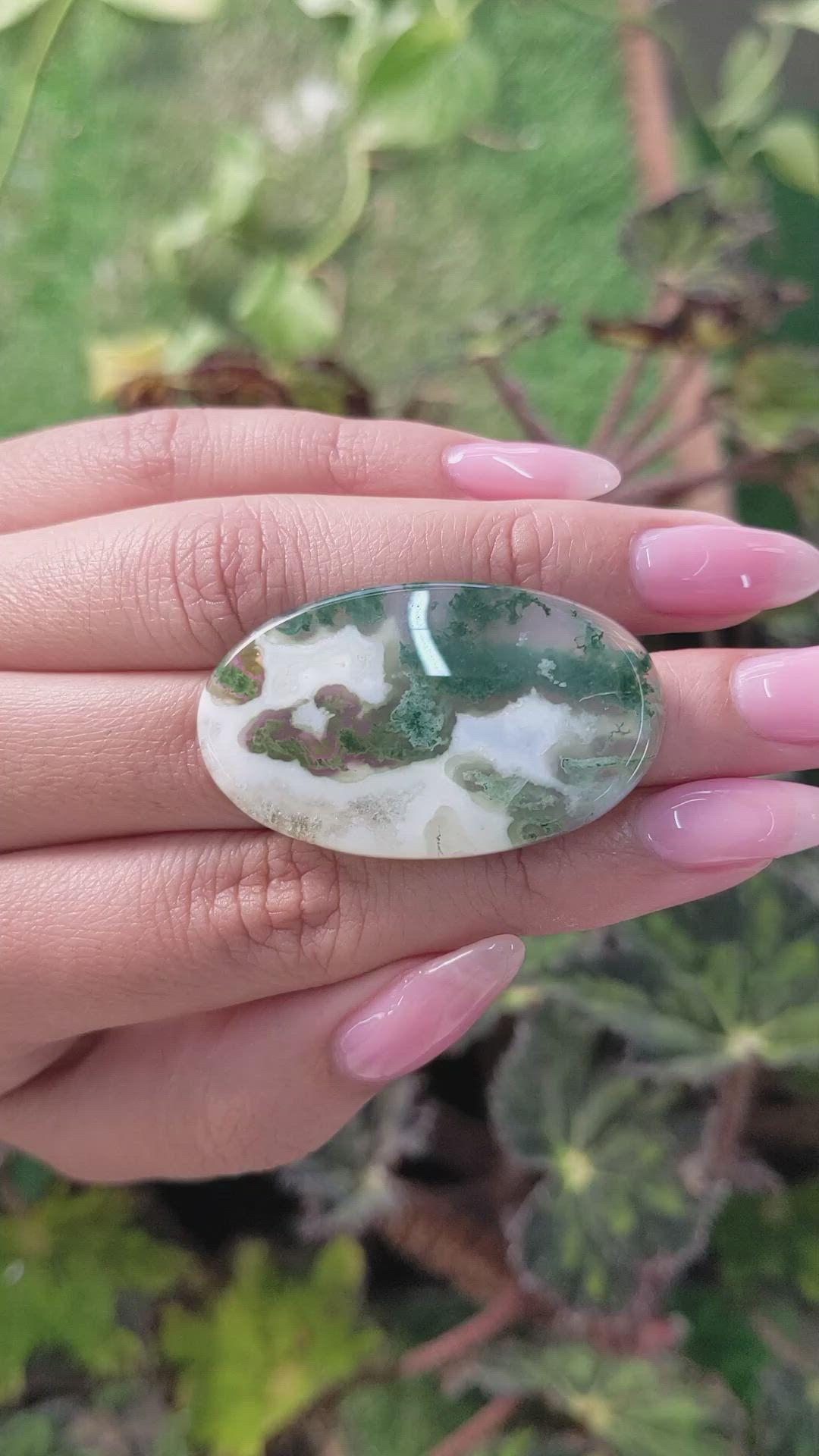 43.18 Ct. Cabochon White Opal from Madagascar Size Video