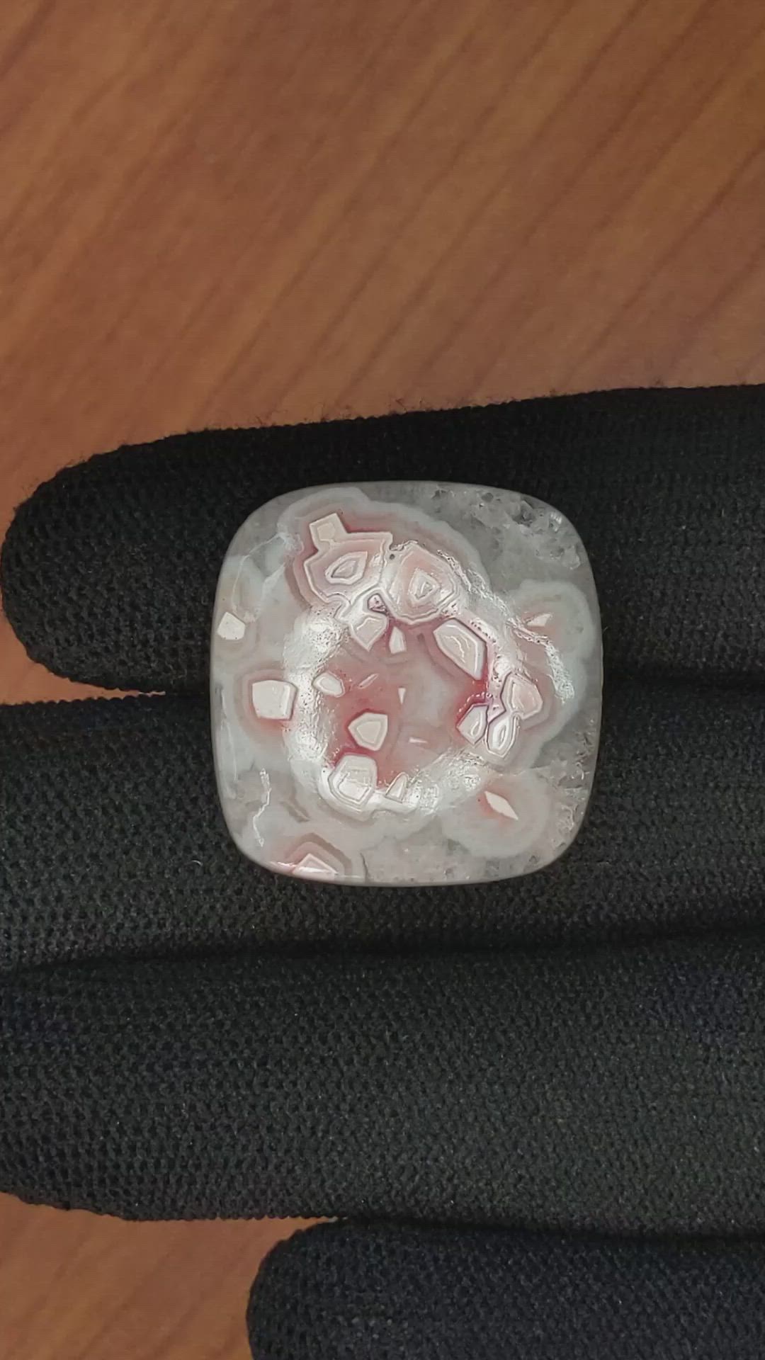 26.95 Ct. Cabochon White Opal from Madagascar Size Video