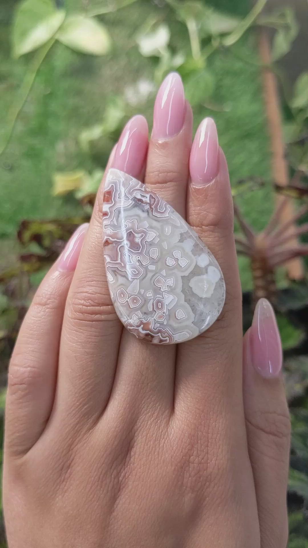 62.61 Ct. Cabochon Agate from Madagascar Size Video