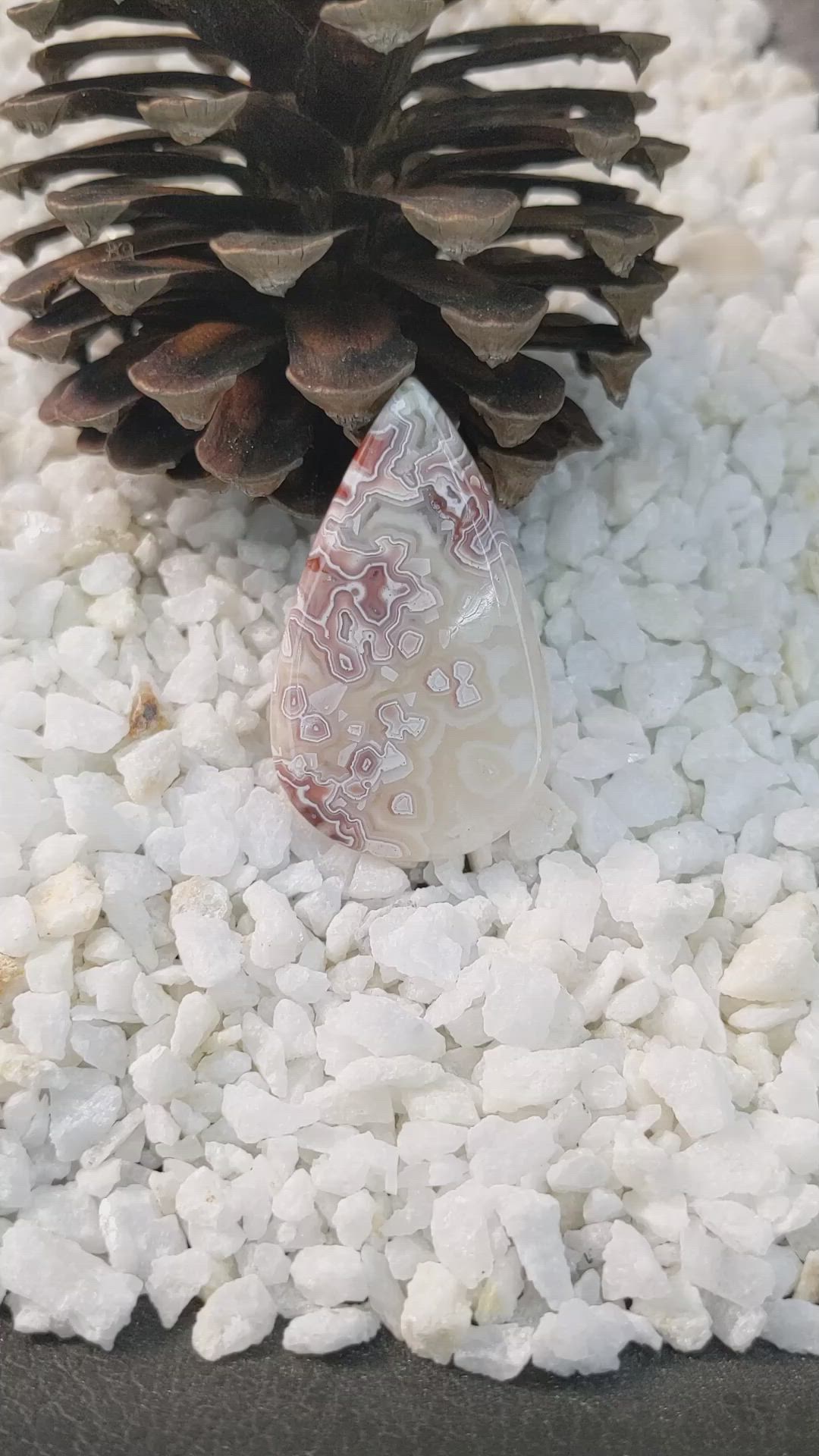 62.61 Ct. Cabochon Agate from Madagascar Size Video