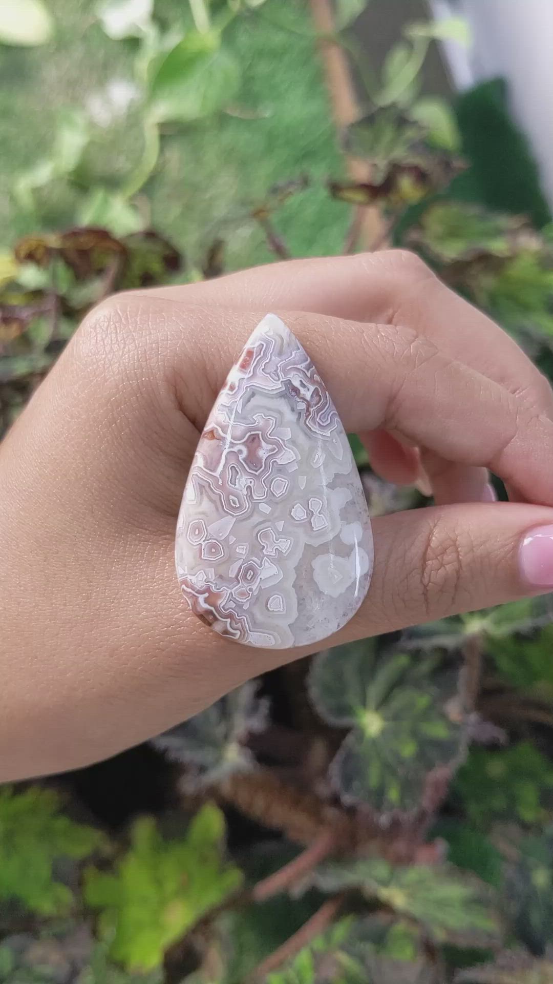 62.61 Ct. Cabochon Agate from Madagascar Size Video