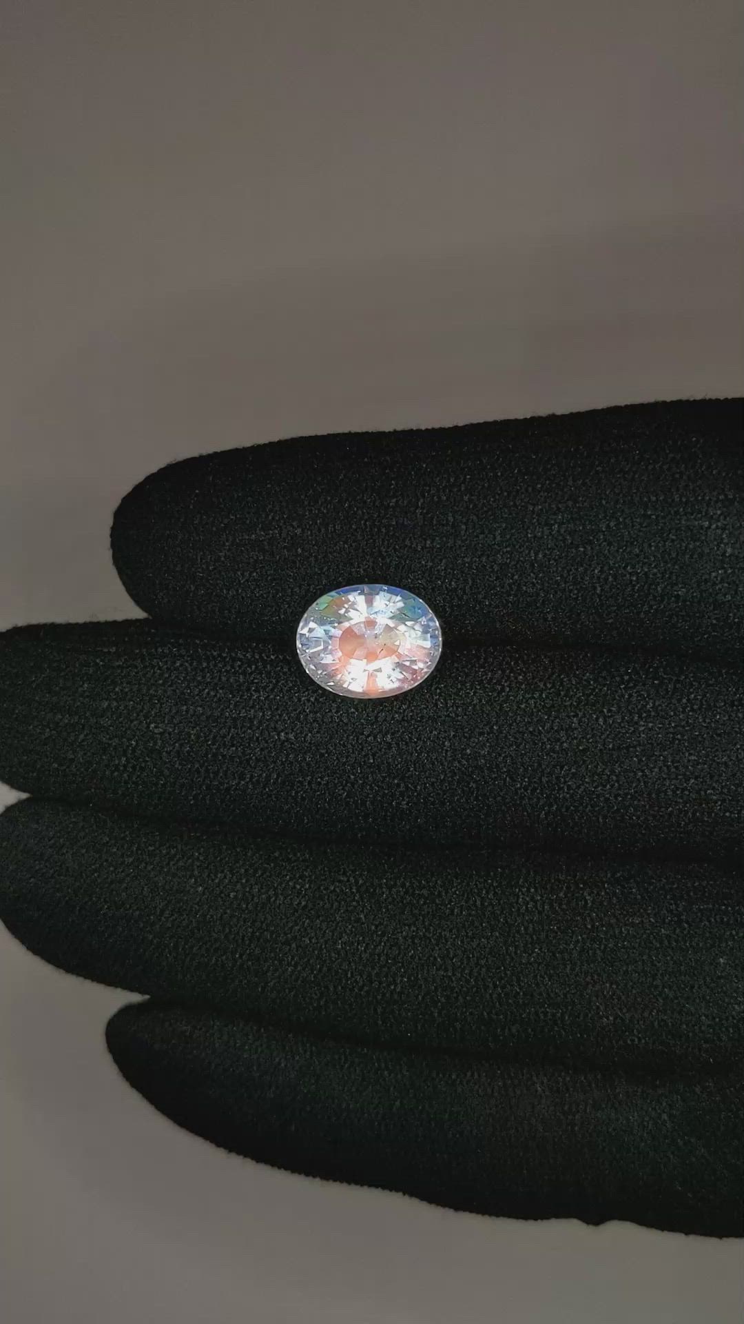 4.05 Ct. Moonstone from Ceylon (Sri Lanka) Size Video