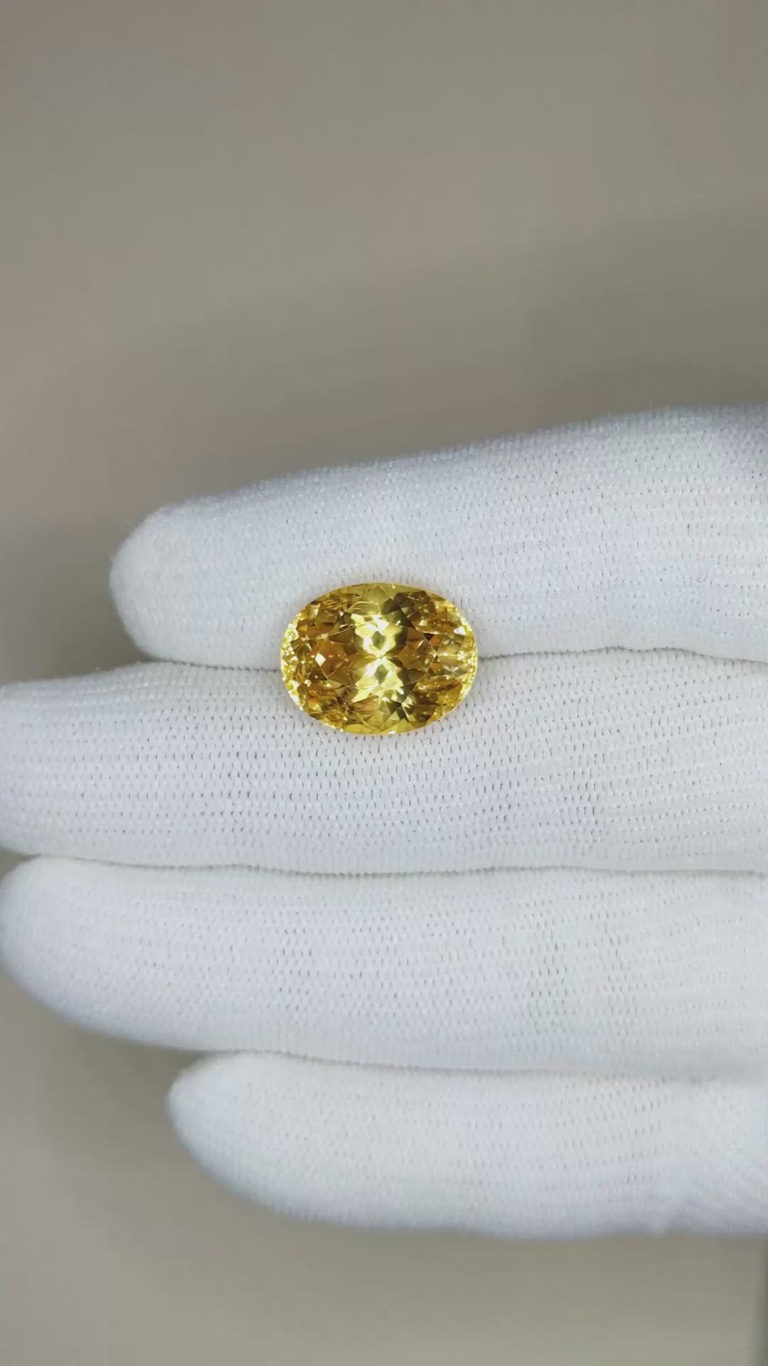 15.39 Ct. Zircon from Tanzania Size Video