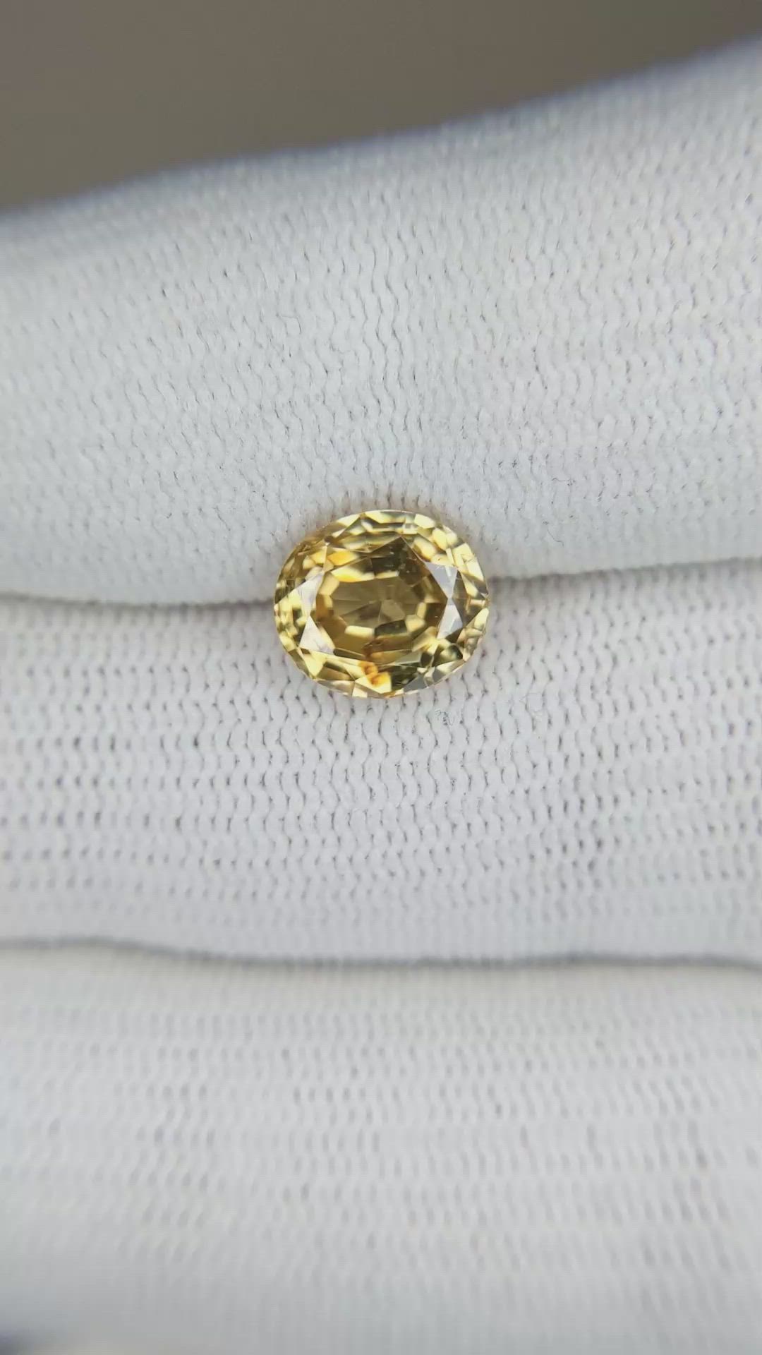 3.31 Ct. Zircon from Tanzania Size Video