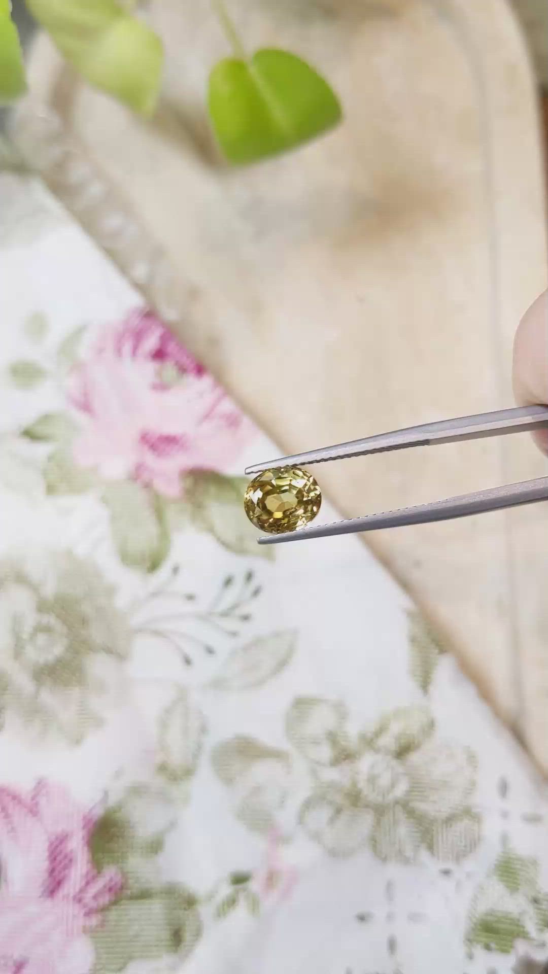 3.31 Ct. Zircon from Tanzania Size Video