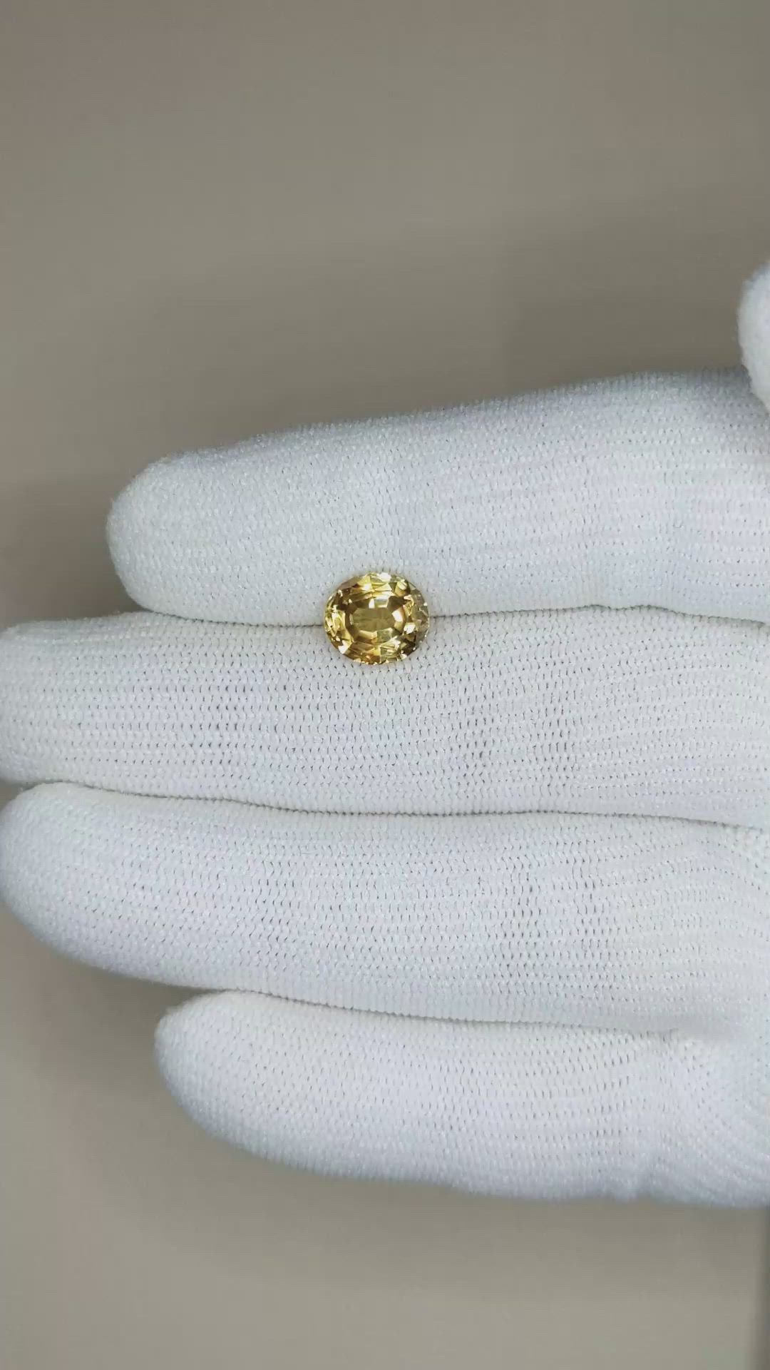 3.31 Ct. Zircon from Tanzania Size Video
