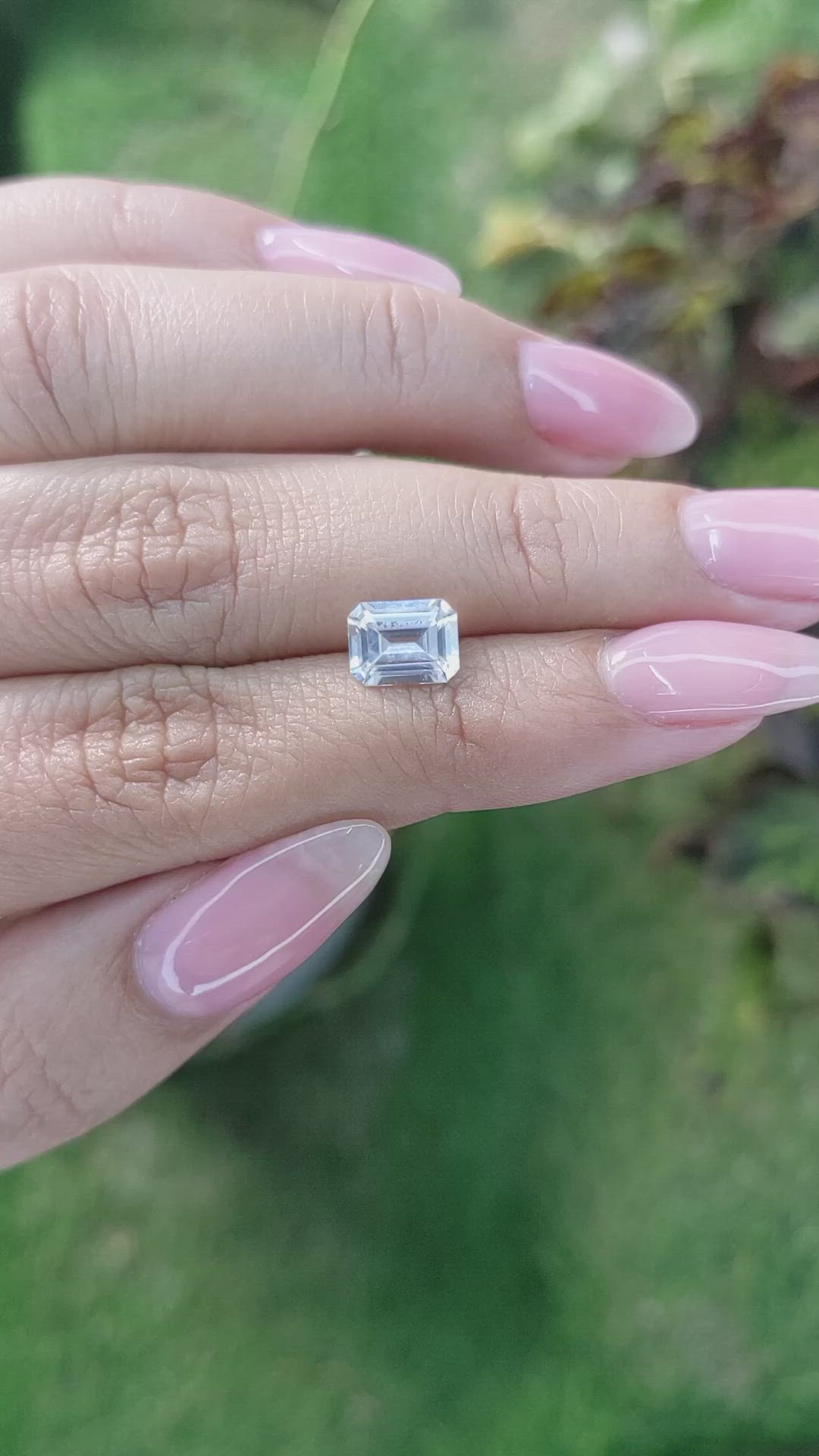 2.06 Ct. White Opal from Madagascar Size Video