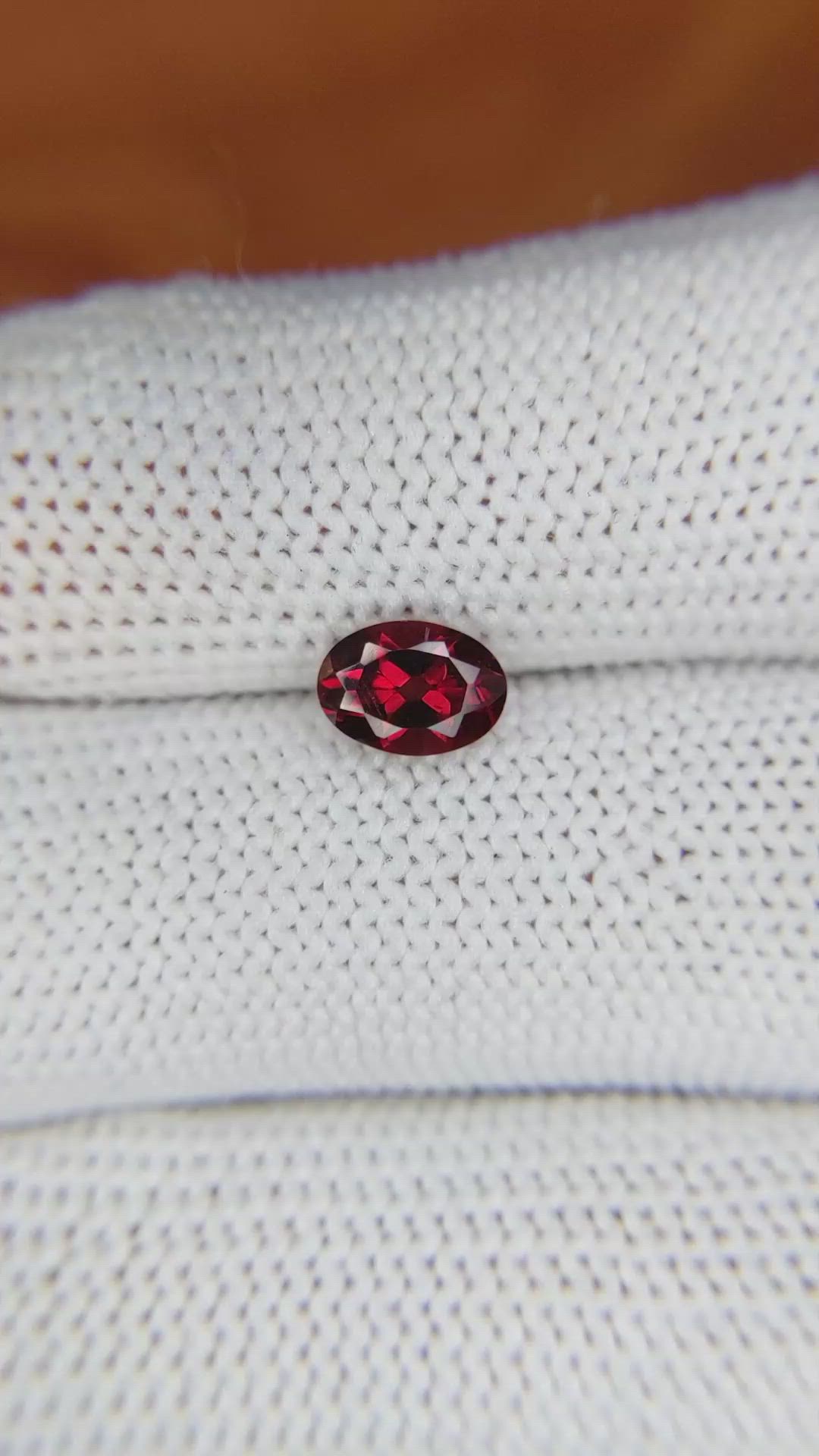 1.16 Ct. Garnet from Ceylon (Sri Lanka) Size Video