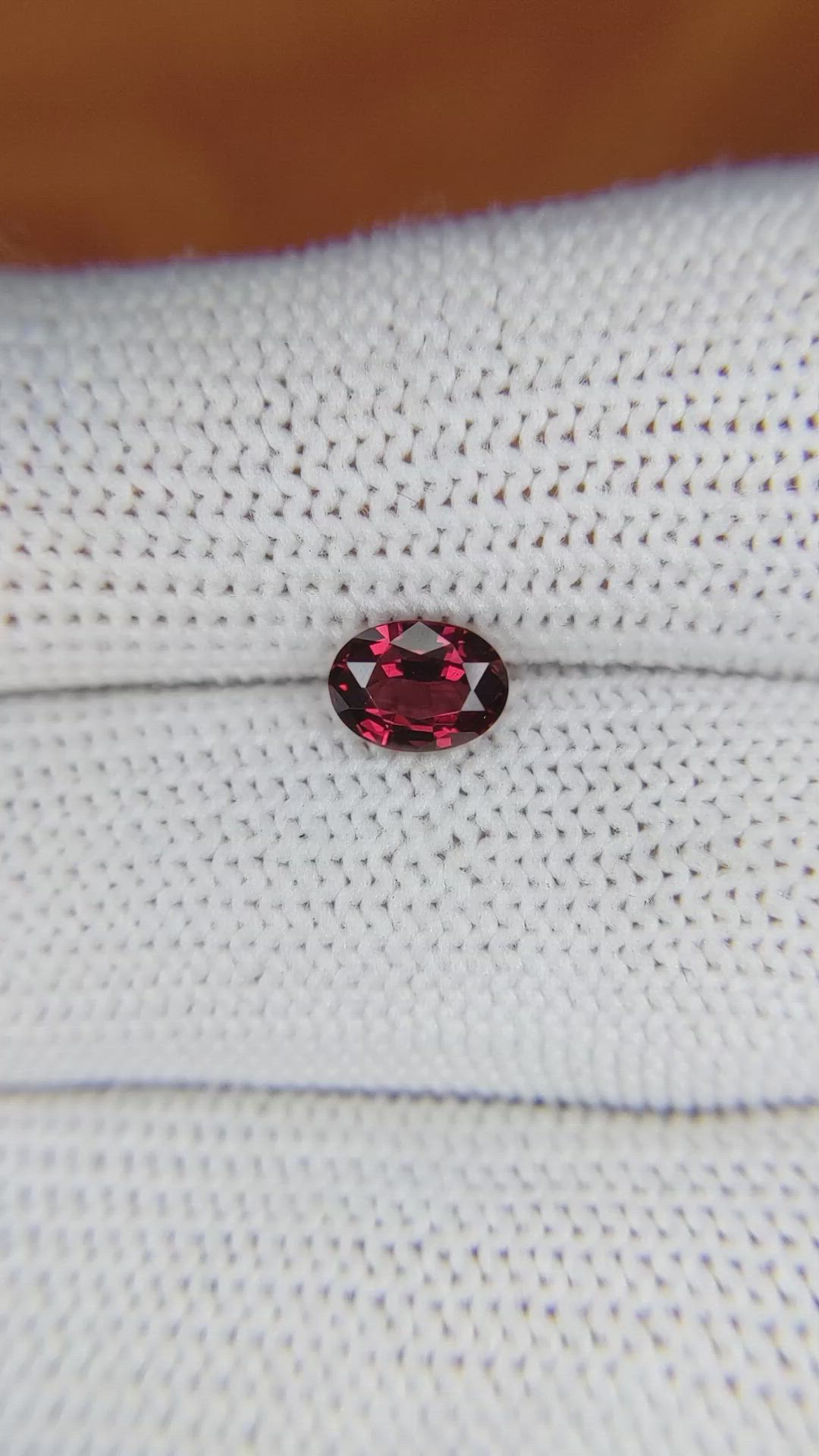 0.94 Ct. Garnet from Ceylon (Sri Lanka) Size Video