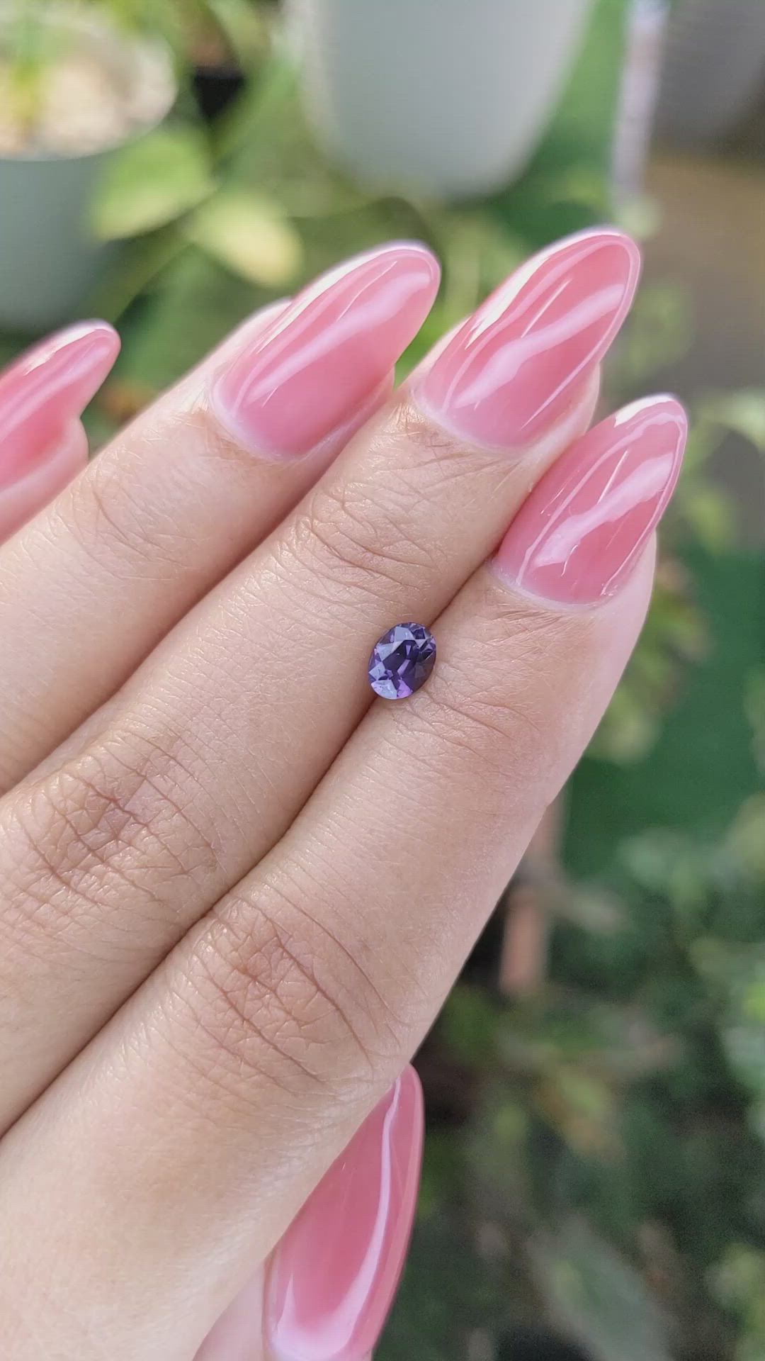 0.55 Ct. Spinel from Ceylon (Sri Lanka) Size Video