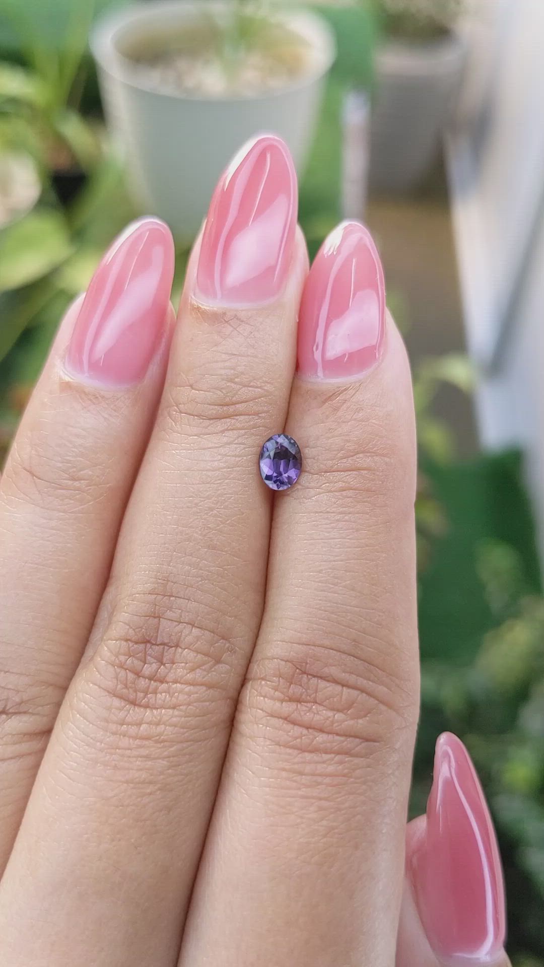 0.55 Ct. Spinel from Ceylon (Sri Lanka) Size Video