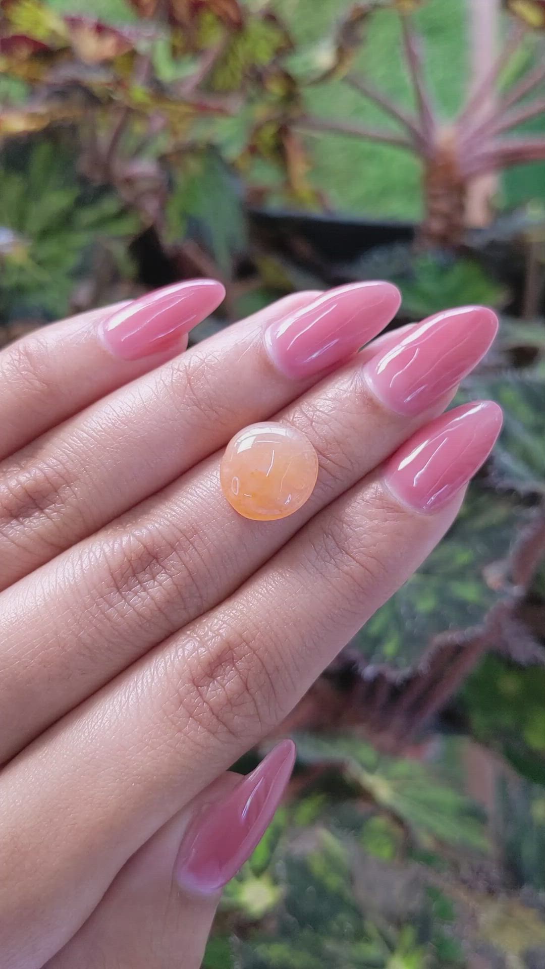 5.68 Ct. Cabochon Agate from Brazil Size Video