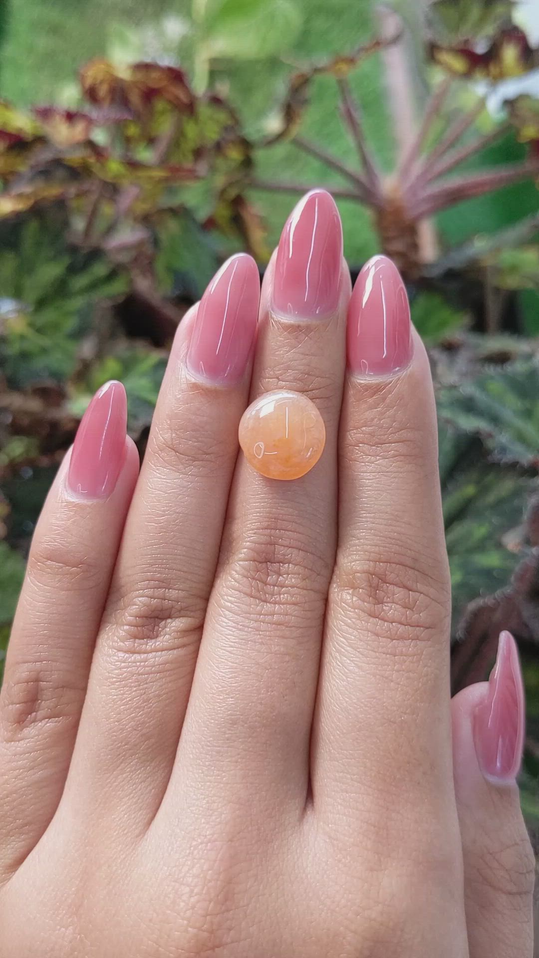 5.68 Ct. Cabochon Agate from Brazil Size Video