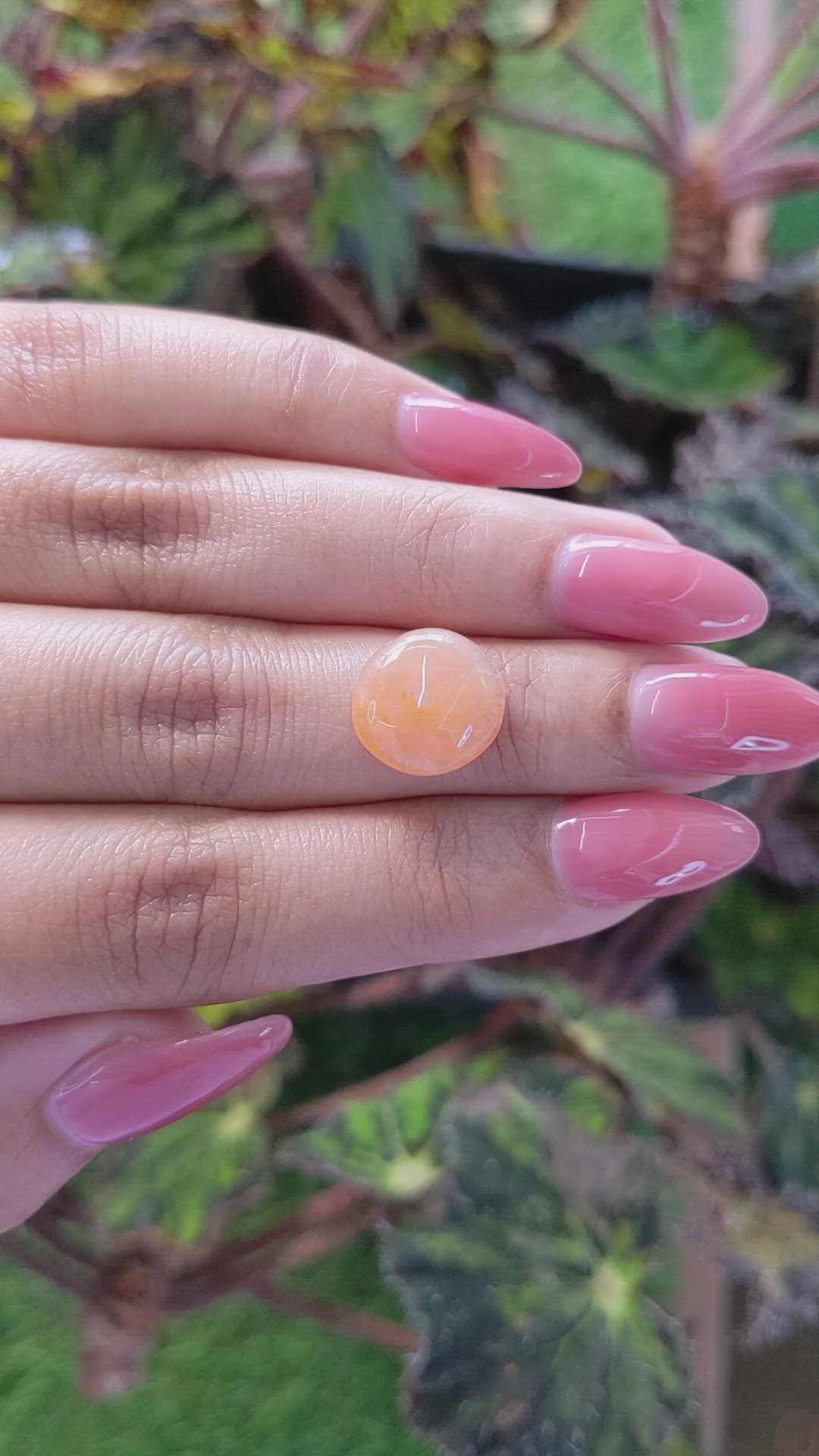 5.68 Ct. Cabochon Agate from Brazil Size Video