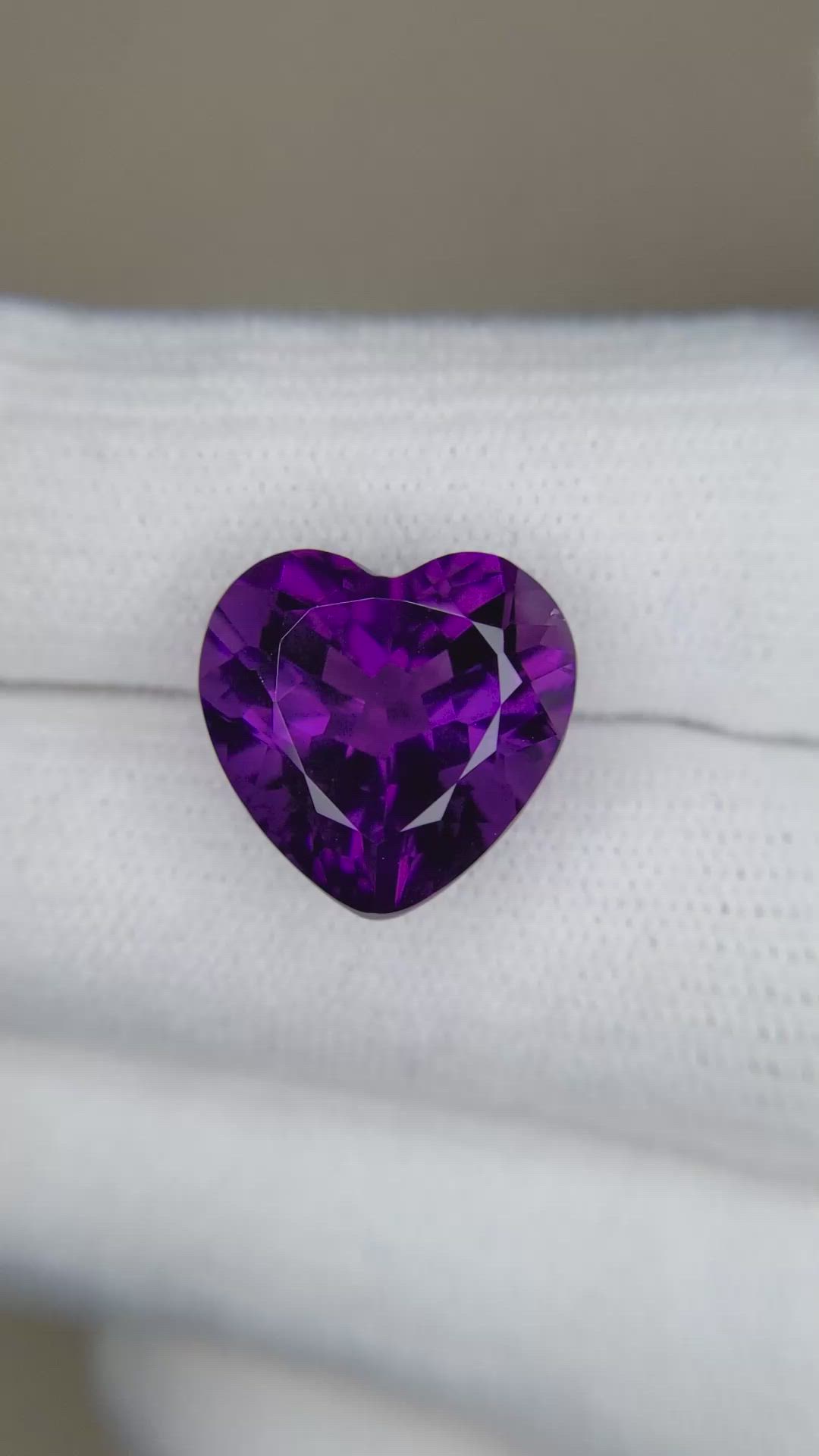 8.12 Ct. Amethyst from Brazil Size Video