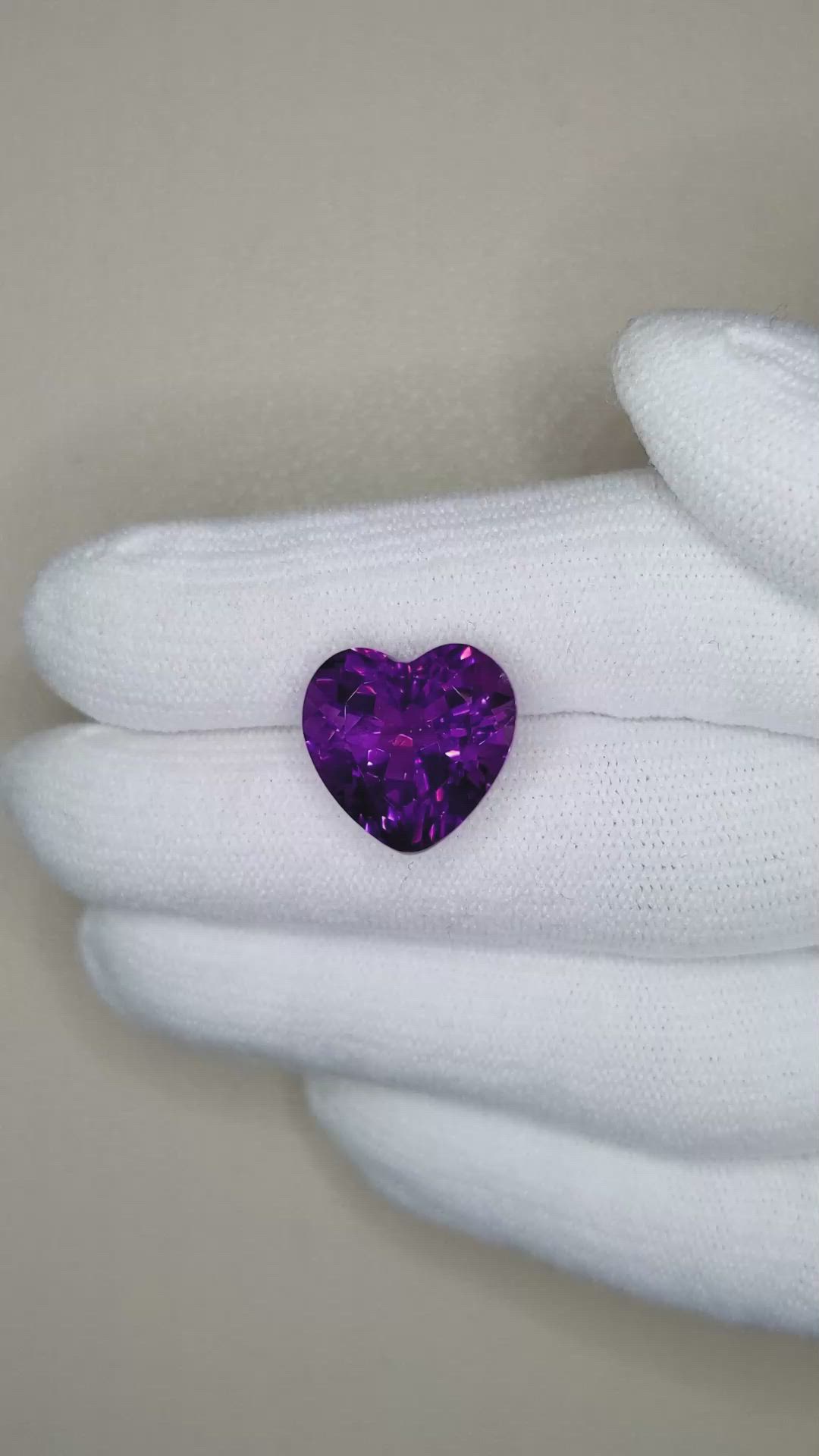 8.12 Ct. Amethyst from Brazil Size Video