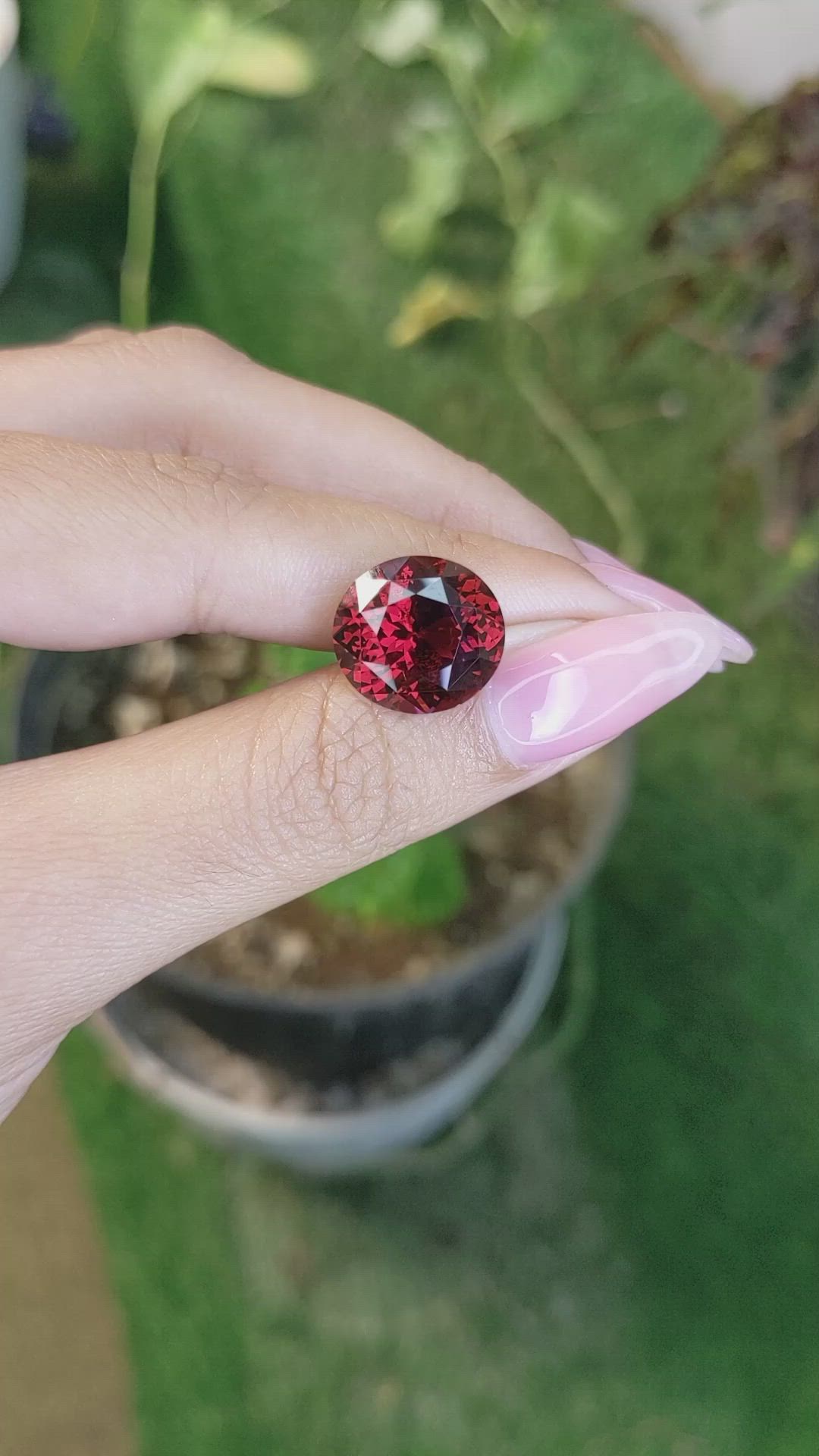 11.65 Ct. Garnet from Ceylon (Sri Lanka) Size Video
