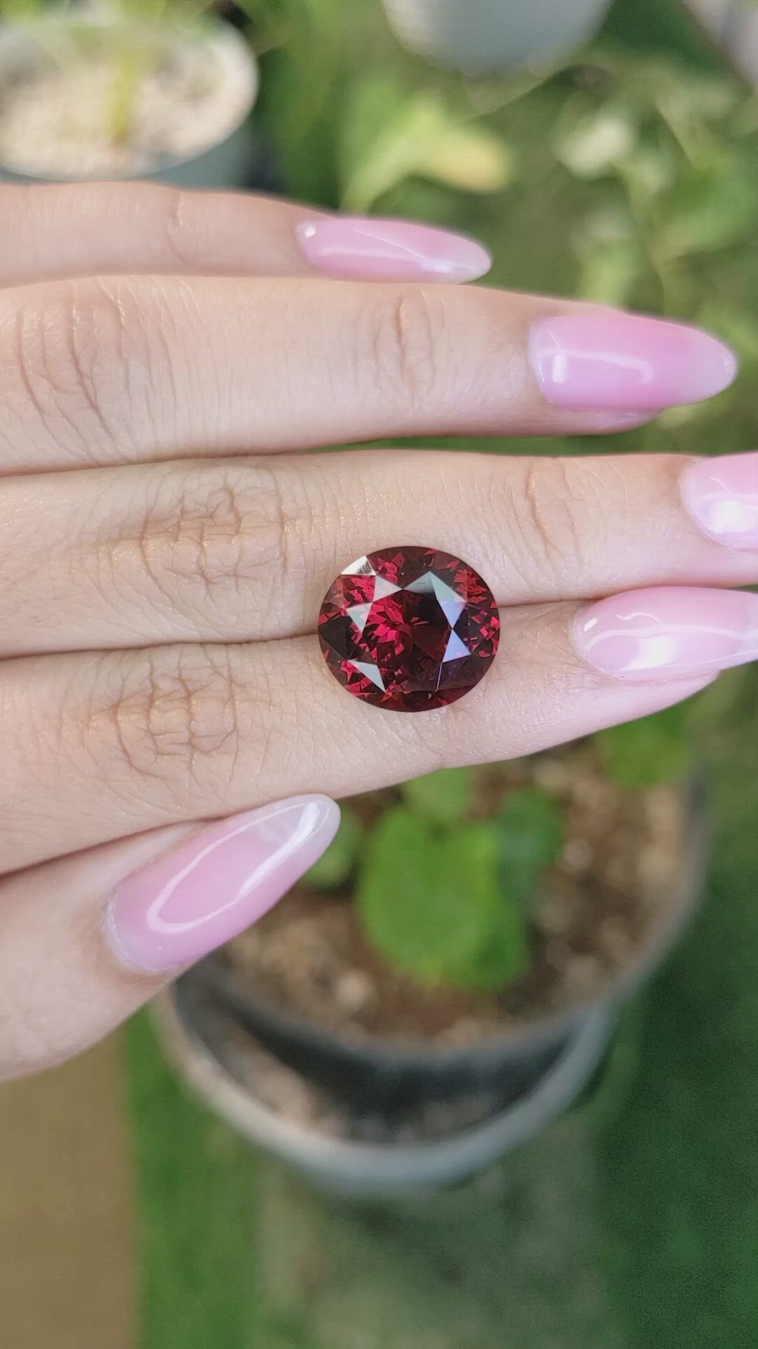 11.65 Ct. Garnet from Ceylon (Sri Lanka) Size Video