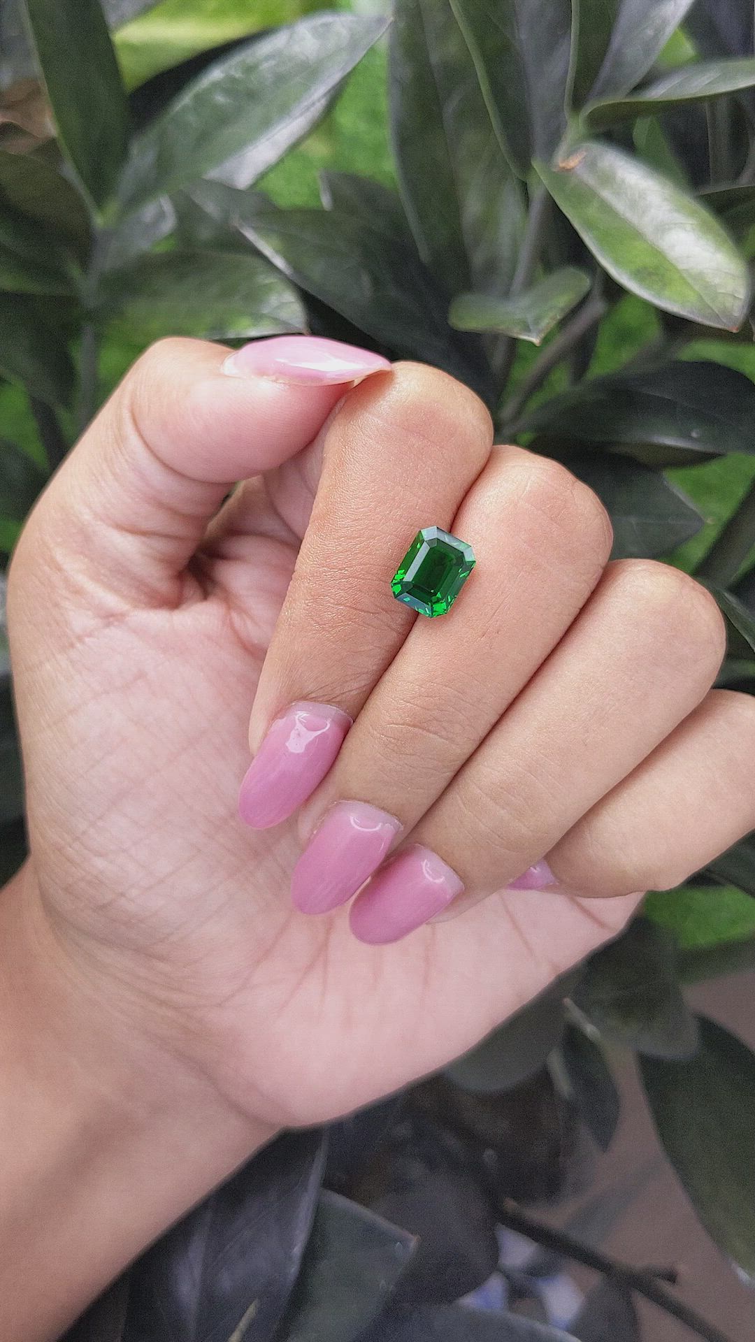 2.13 Ct. Tsavorite Garnet from Tanzania Size Video