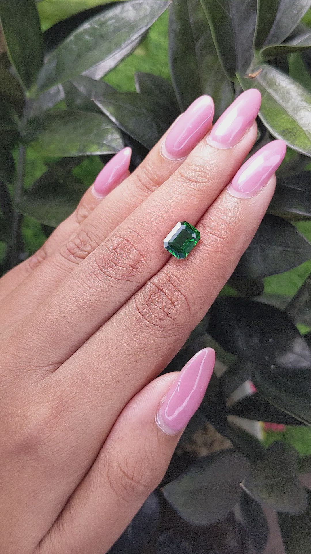 2.13 Ct. Tsavorite Garnet from Tanzania Size Video